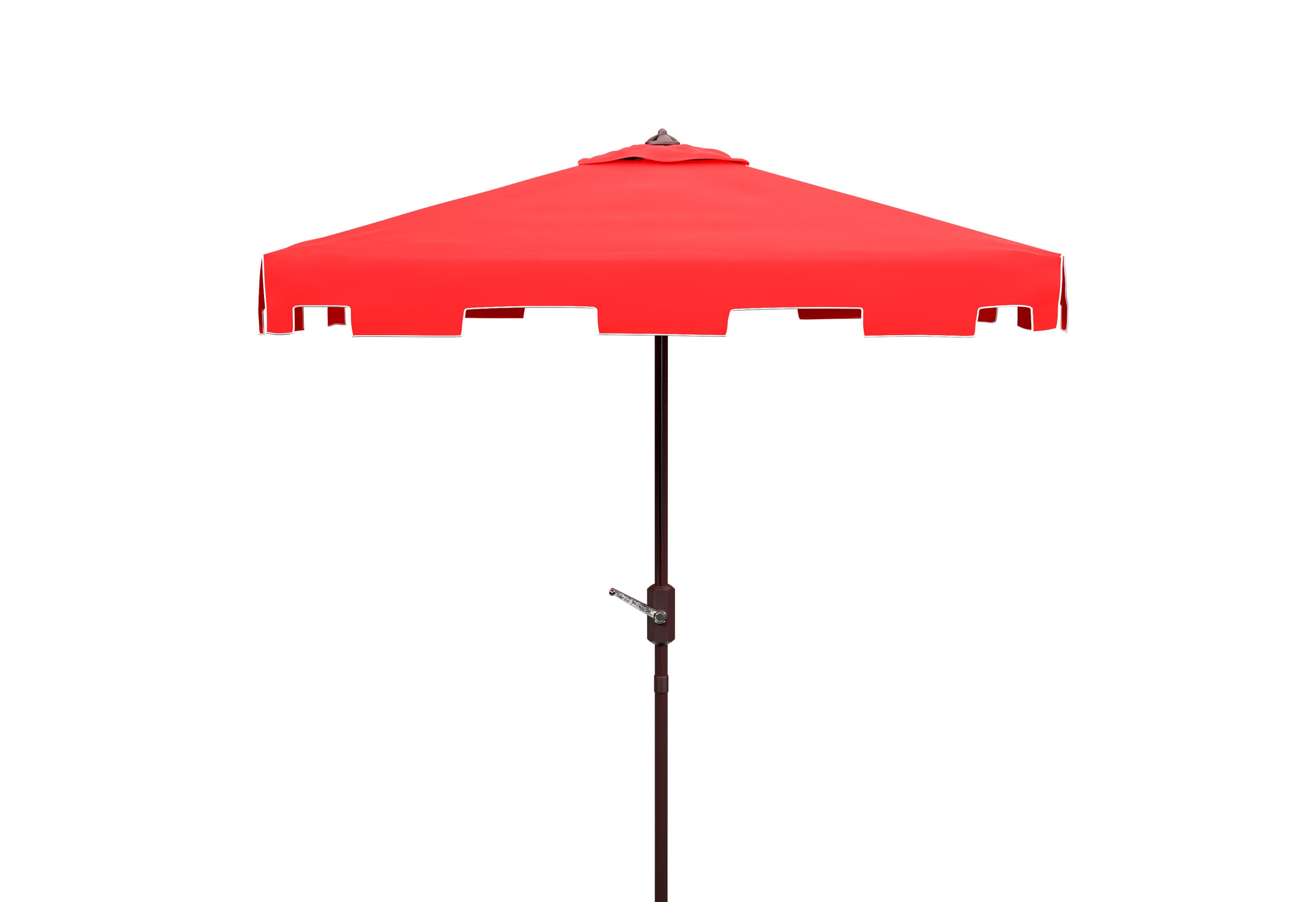 Safavieh PAT8400J 7.5-Feet Aluminum Red Auto-tilt Market Patio Umbrella