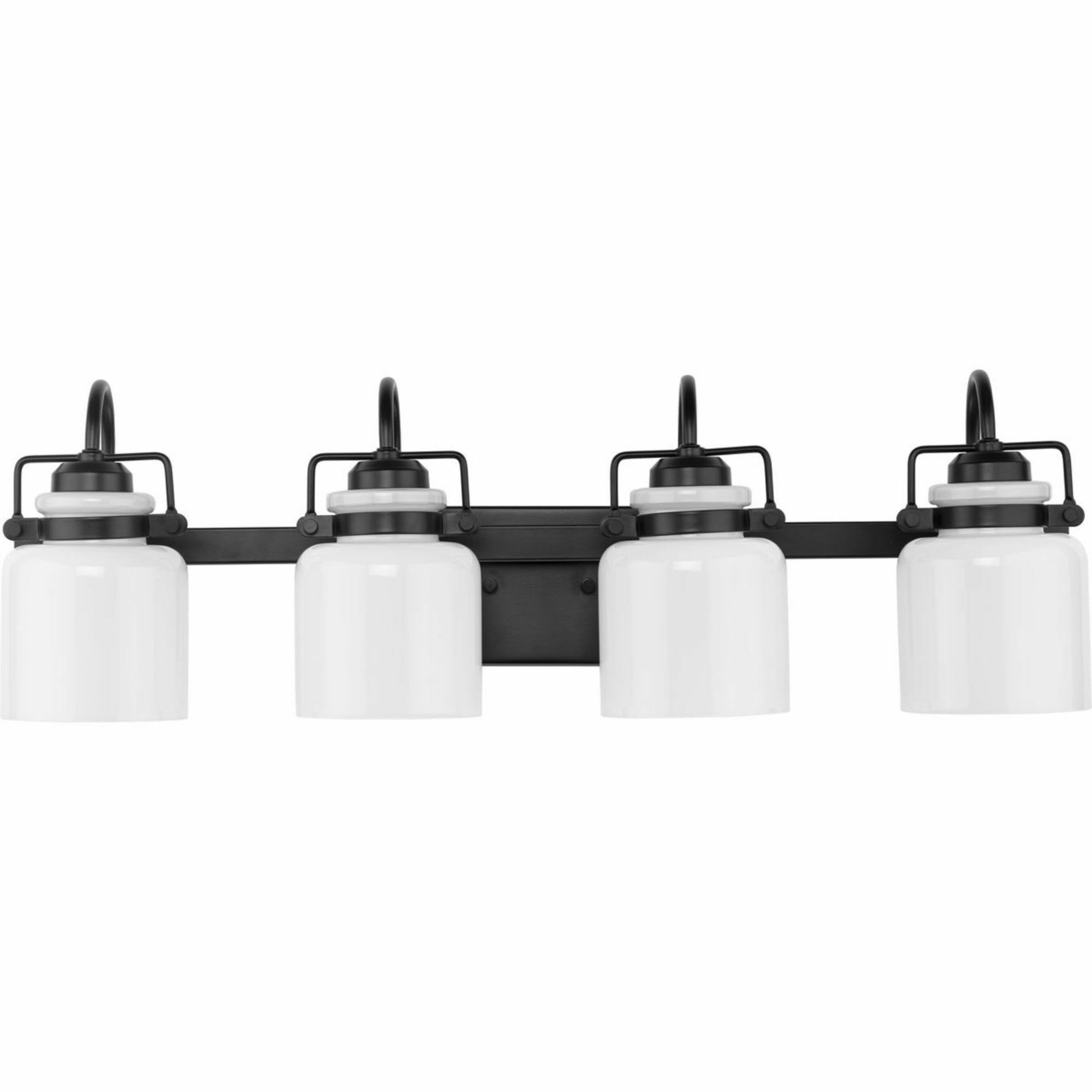 Progress Lighting P300441-31M Fessler 29.12-in 4 -Light Matte Black Transitional Vanity light