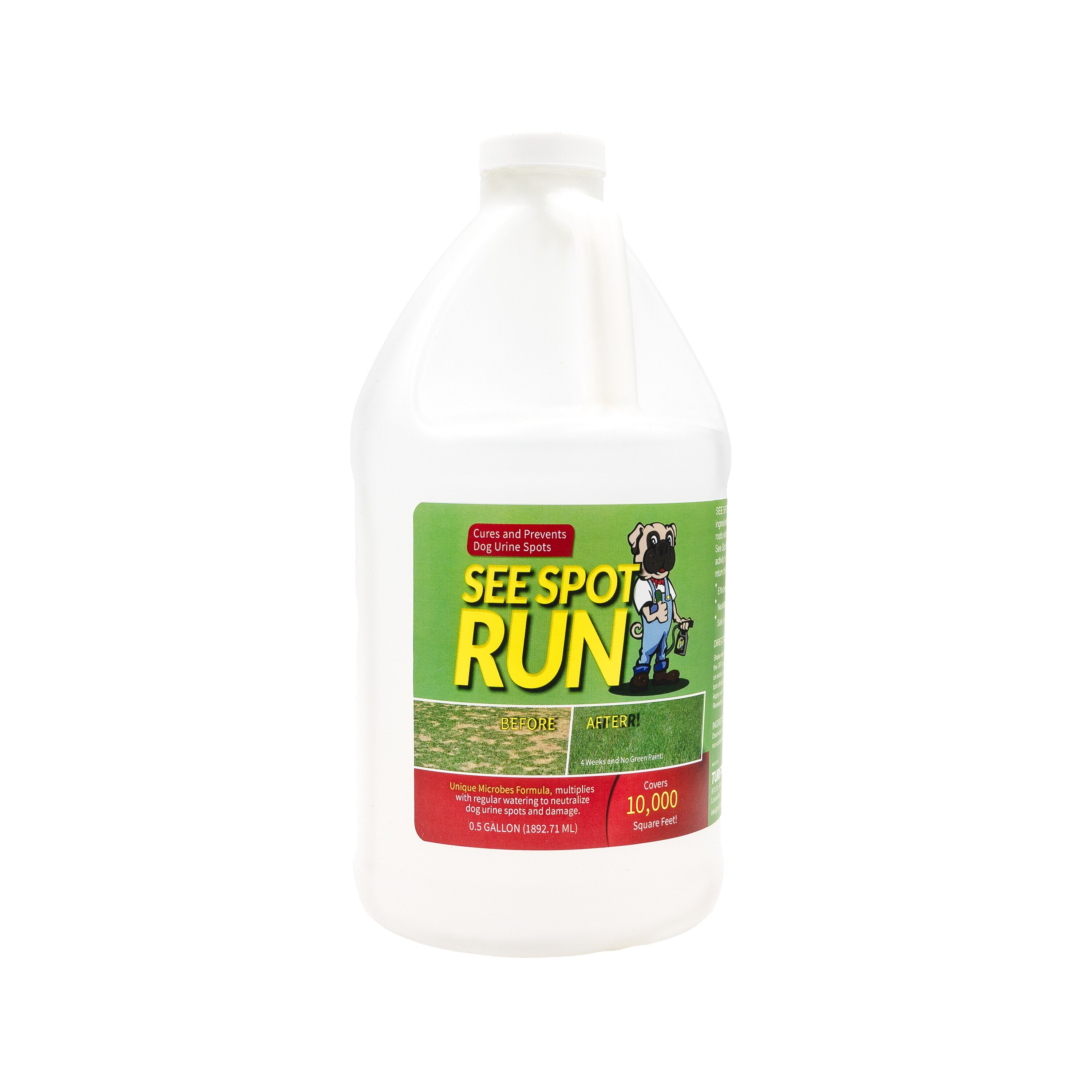 Turf Perk See Spot Run 1-Gallons Natural Fast Release All Purpose Lawn Starter Fertilizer #SSR64