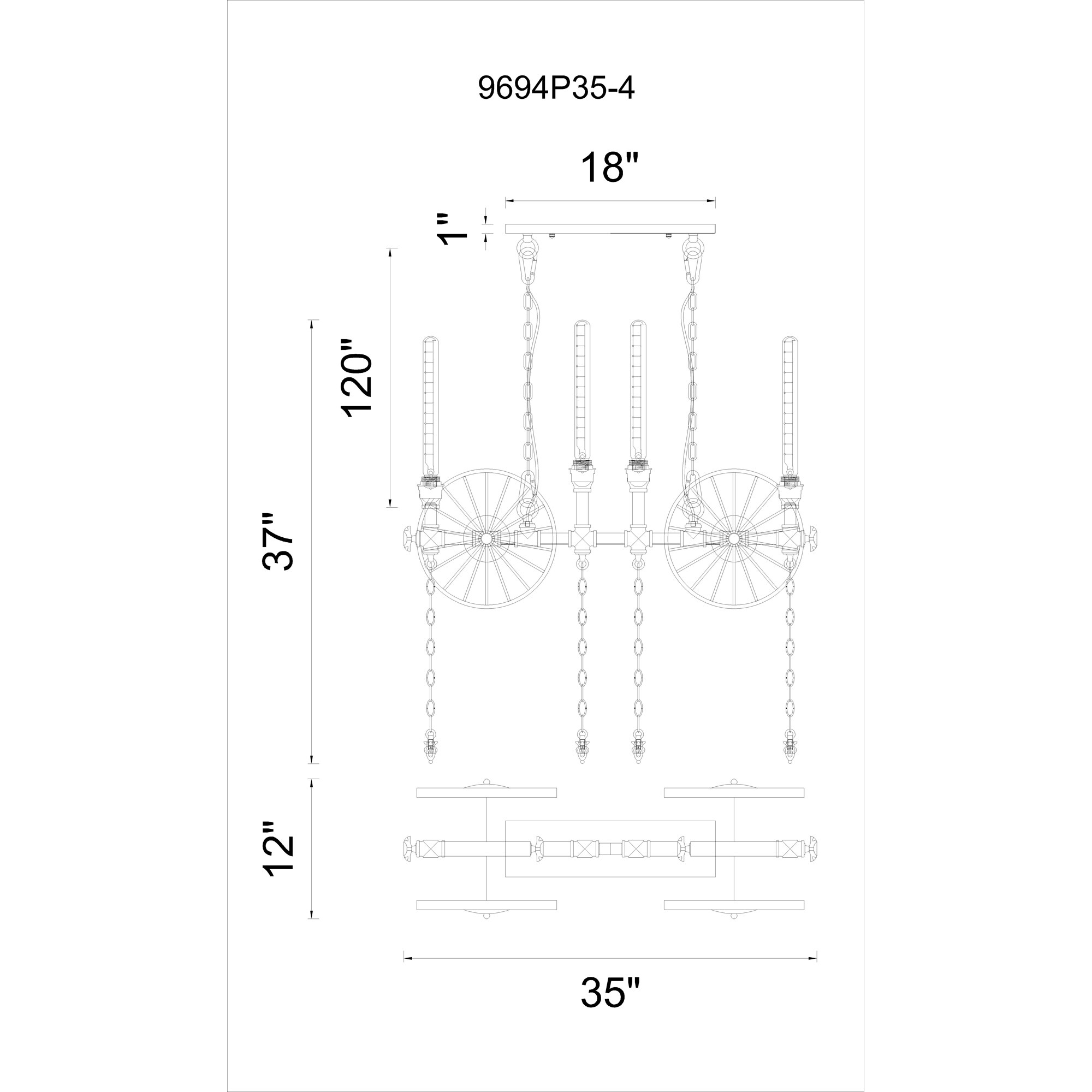 CWI Lighting 9694P35-4-187 b090015 - View #4