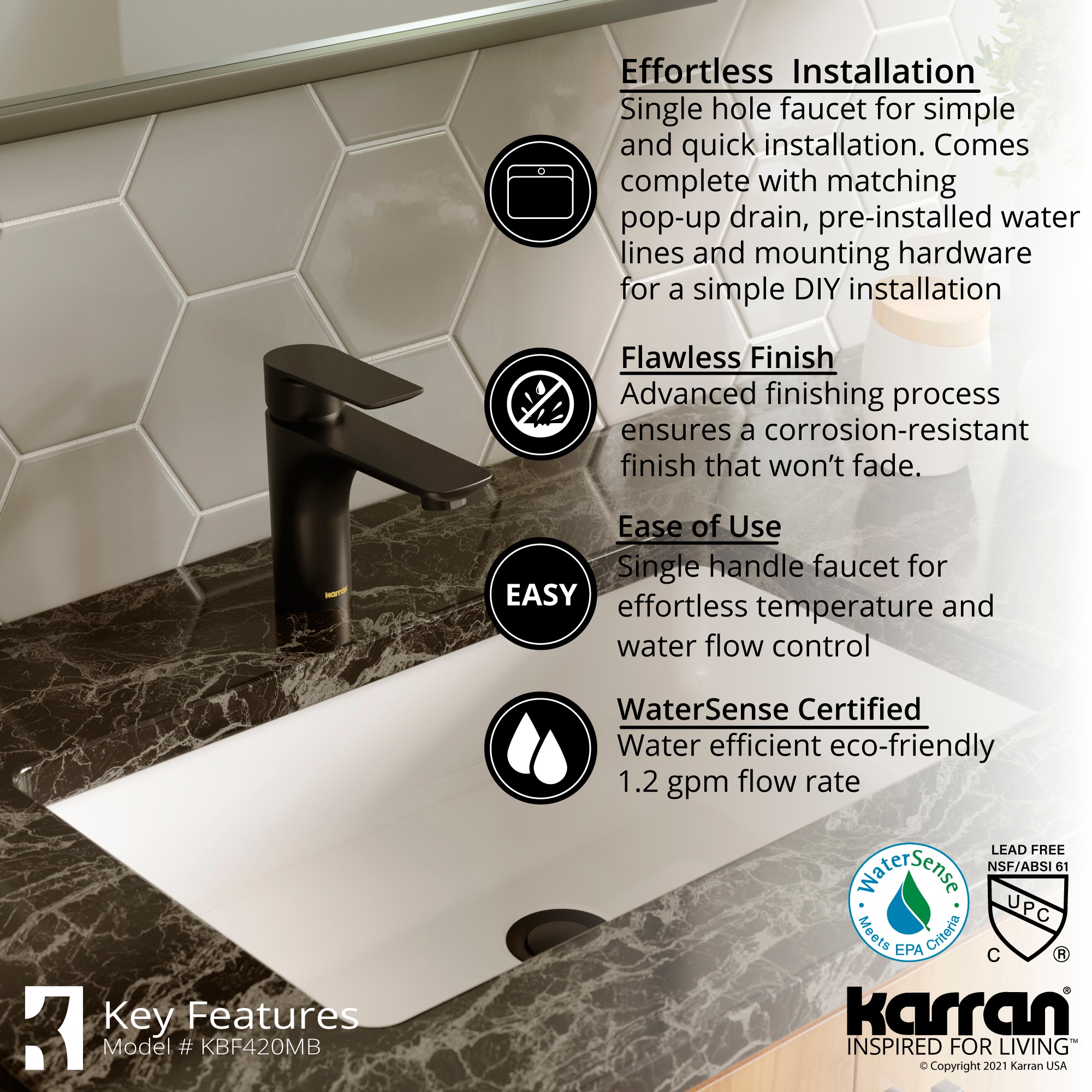 Karran KBF420MB Lavatory-Faucets - View #6