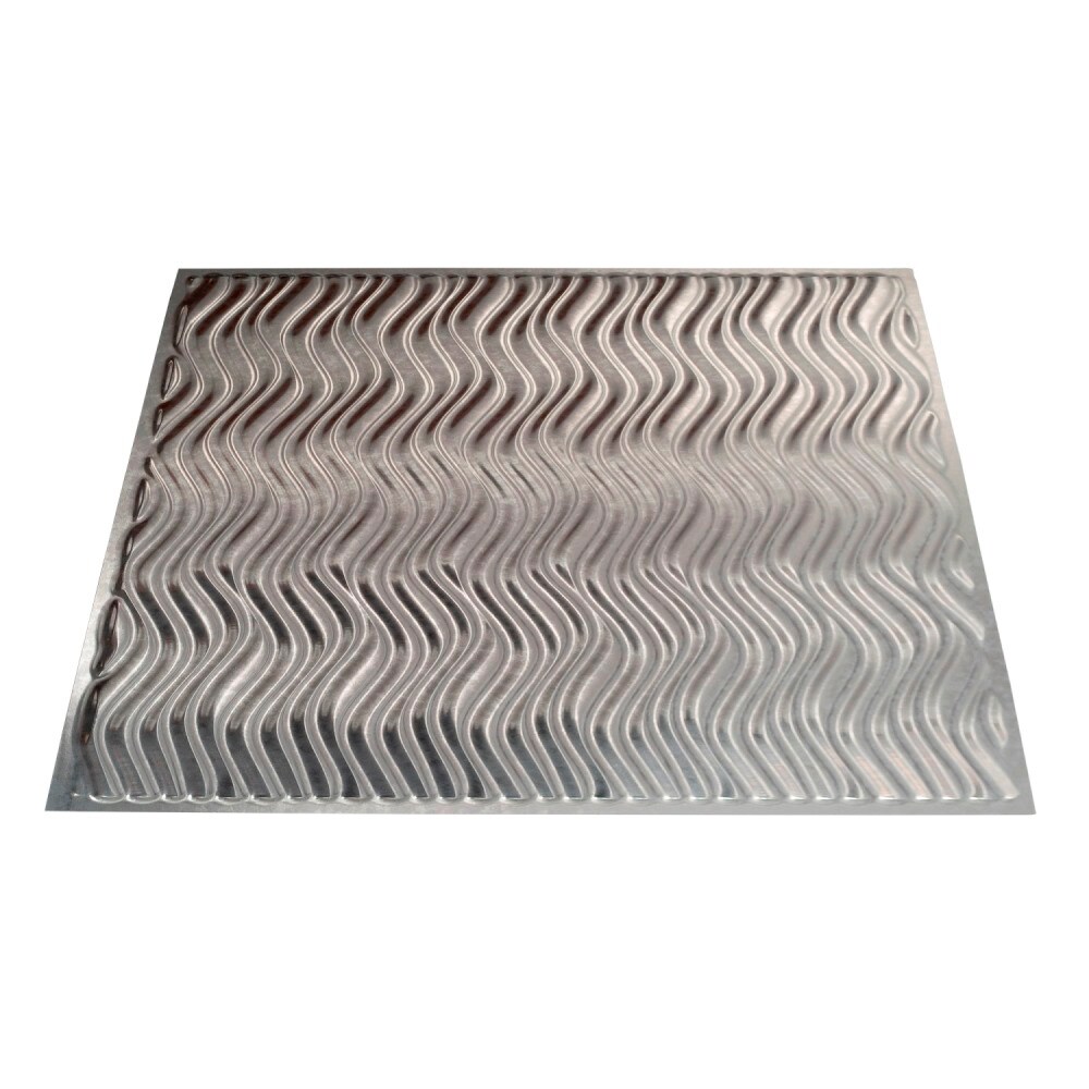 Fasade G71-30 24-in x 24-in Current Vertical Galvanized Steel PVC Surface-mount Ceiling Tile (1-Pack, 4-sq ft / Case)