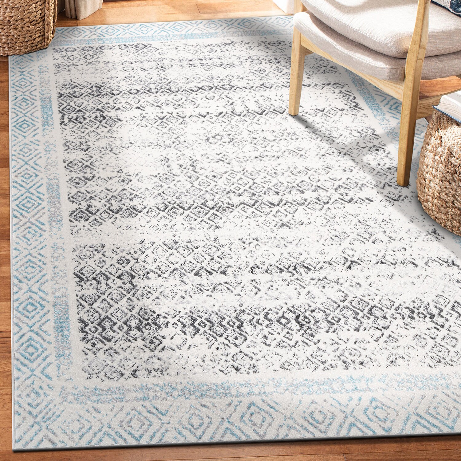 World Rug Gallery 2095BLUE5X7 rugs - View #7