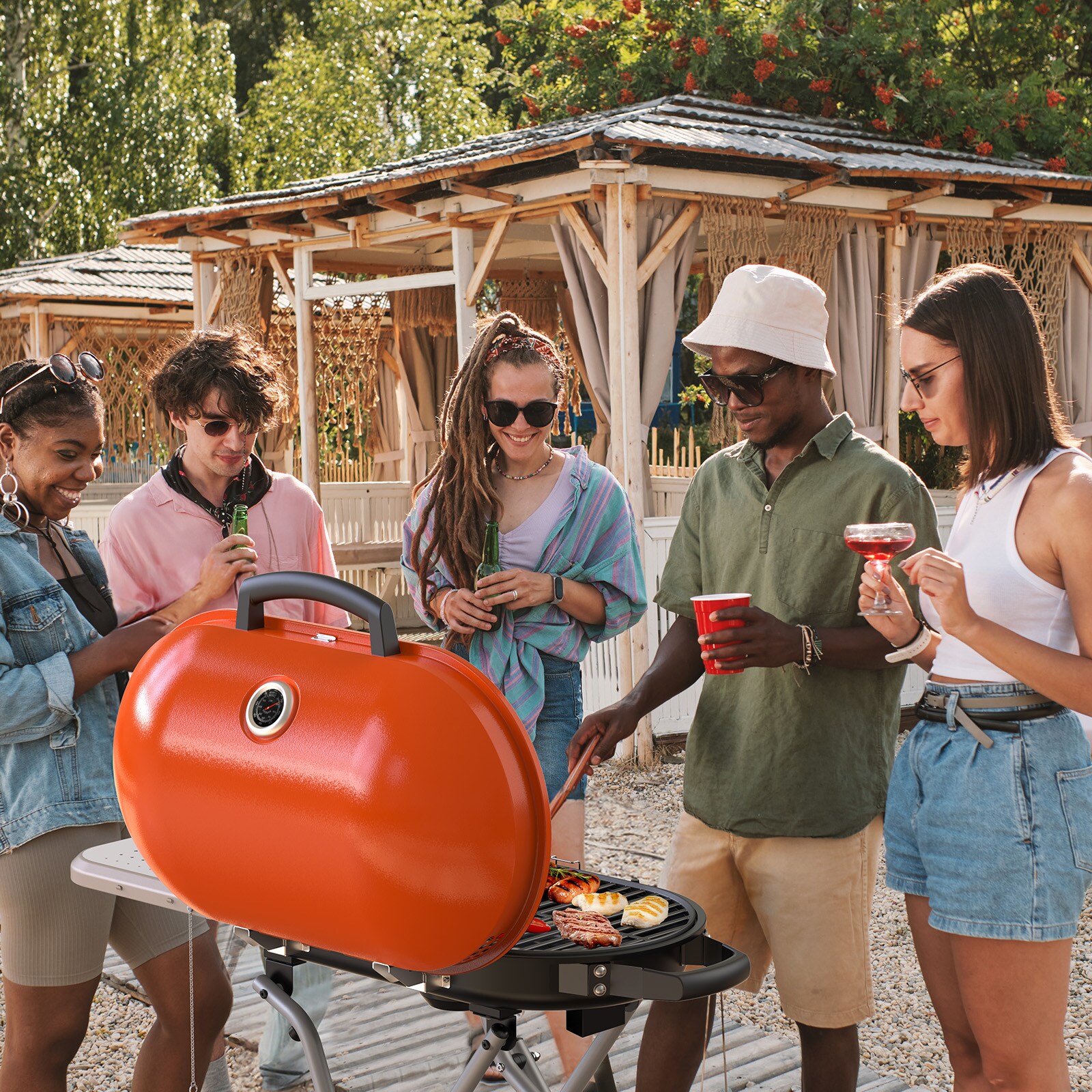 COWSAR LSG8401OR Gas-Grill - View #7