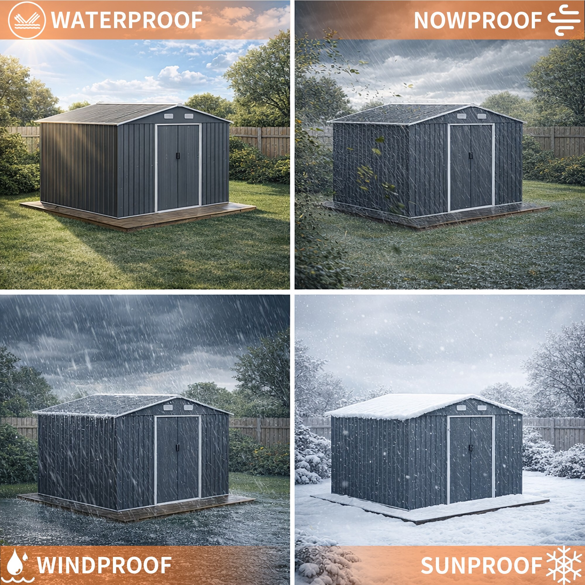 ToolCat LS1-106-HW Metal-Storage-Buildings-Sheds - View #6