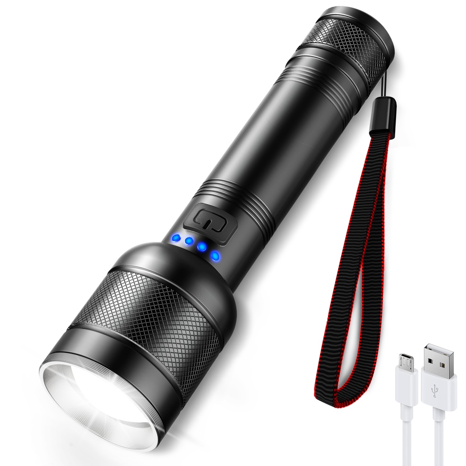 Dorcy International Ultra HD 1000-Lumen 4 Modes LED Rechargeable Flashlight  (Lithium Ion (12V) Battery Included) in the Flashlights department at