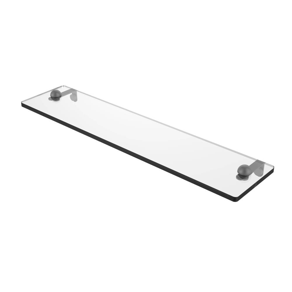 Allied Brass RC-1/22-GYM Matte Gray Wall mount Bathroom Shelf ( 22-in x 2-in x 5-in )