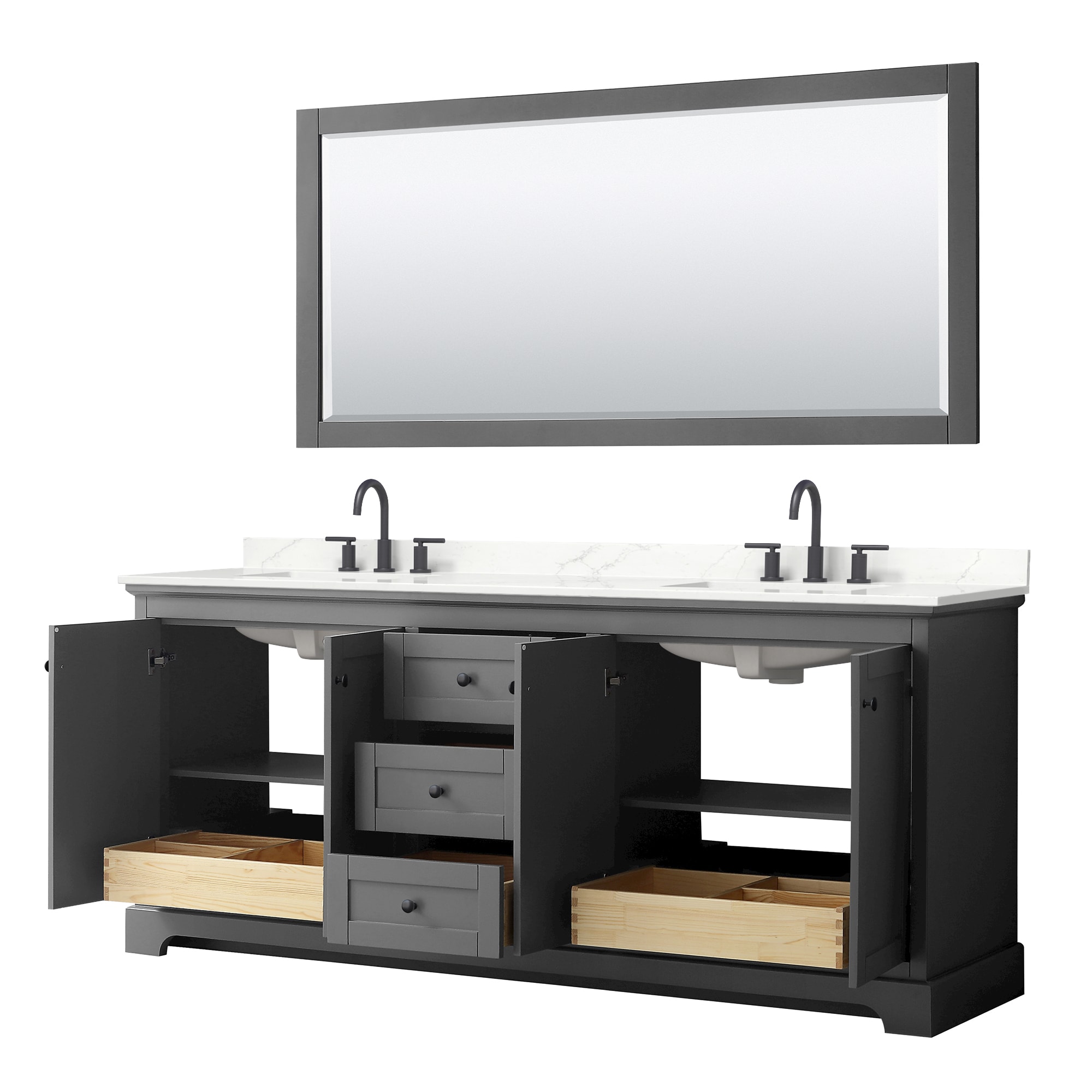 Wyndham Collection WCV232380DGBGTUS3M70 Bath-Vanity-Combo - View #3