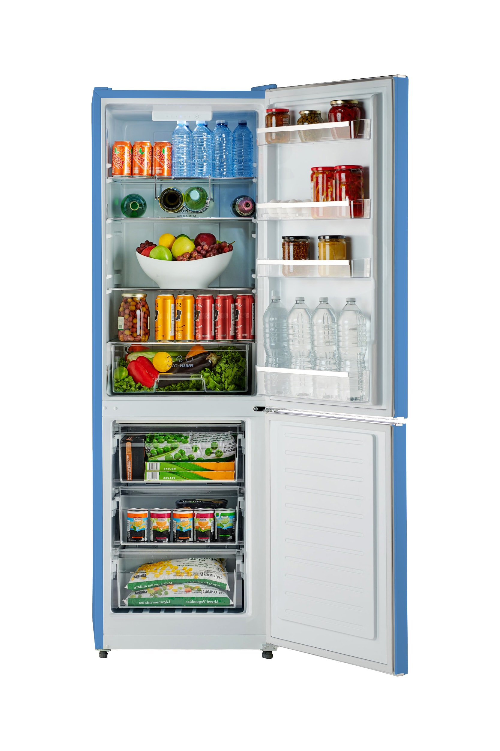 iio 11 Cu. Ft. Retro Refrigerator with Bottom Freezer in Red (Left Hin -  HouseTie