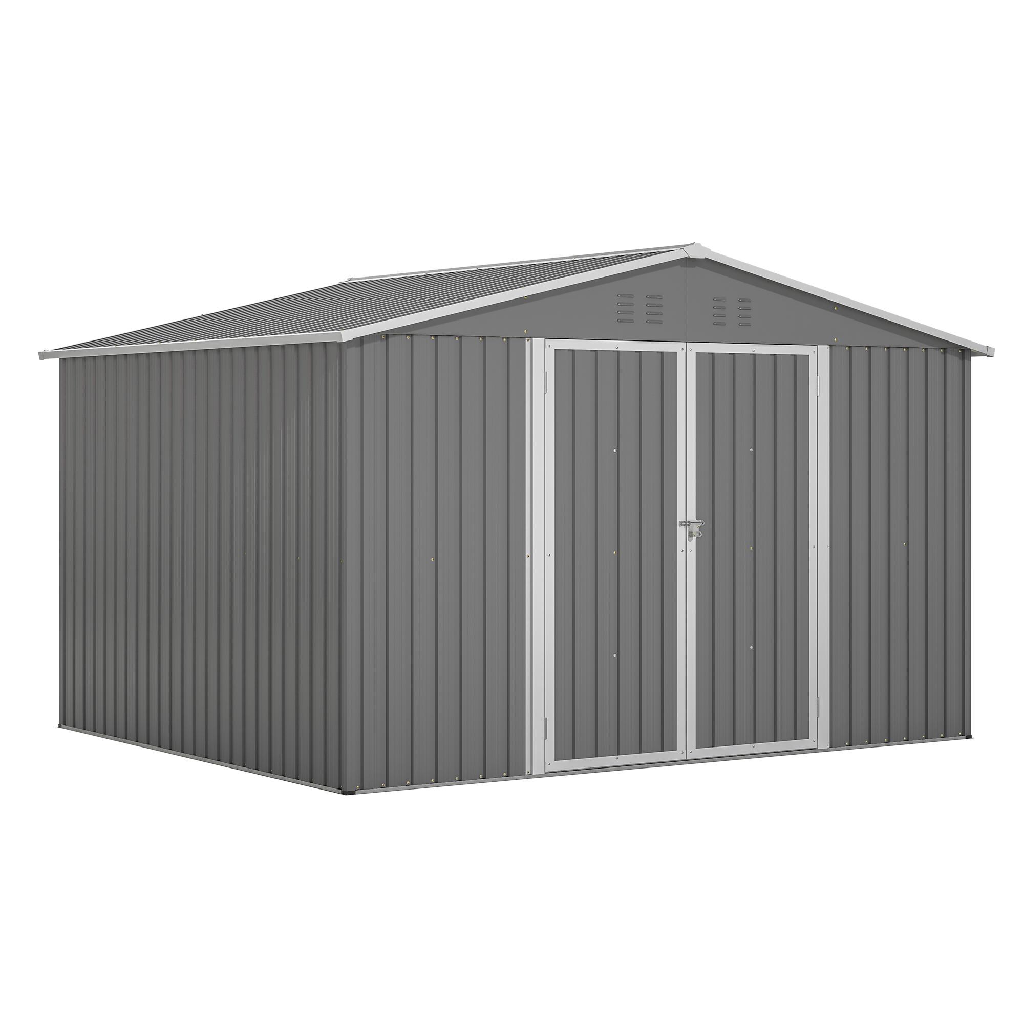 Bayfeve BF-250536-SD 10-ft x 8-ft Galvanized steel Storage Shed