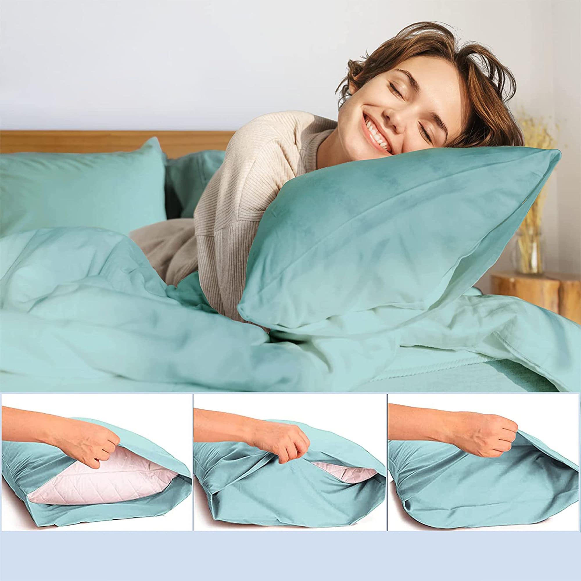 LuxClub B09F716TZ5 Sheet-Sets - View #3