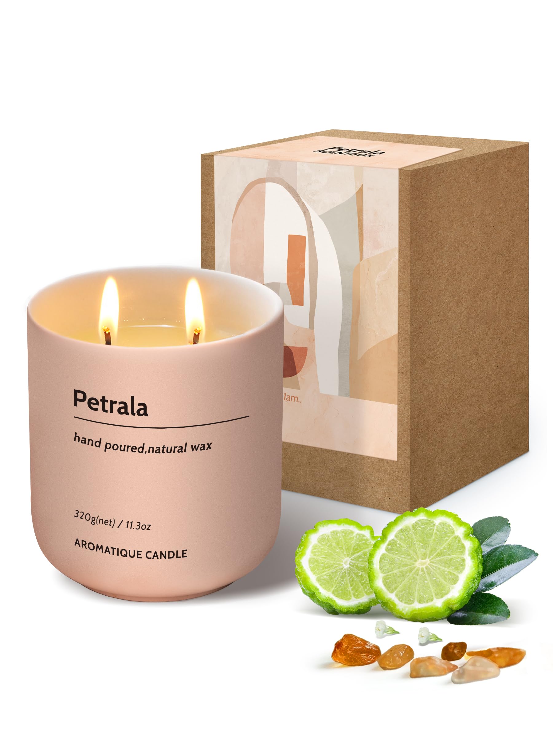 LTMATE LS12601002 11 Am-Sunlit Noon Amber Candle Orange Jar candle