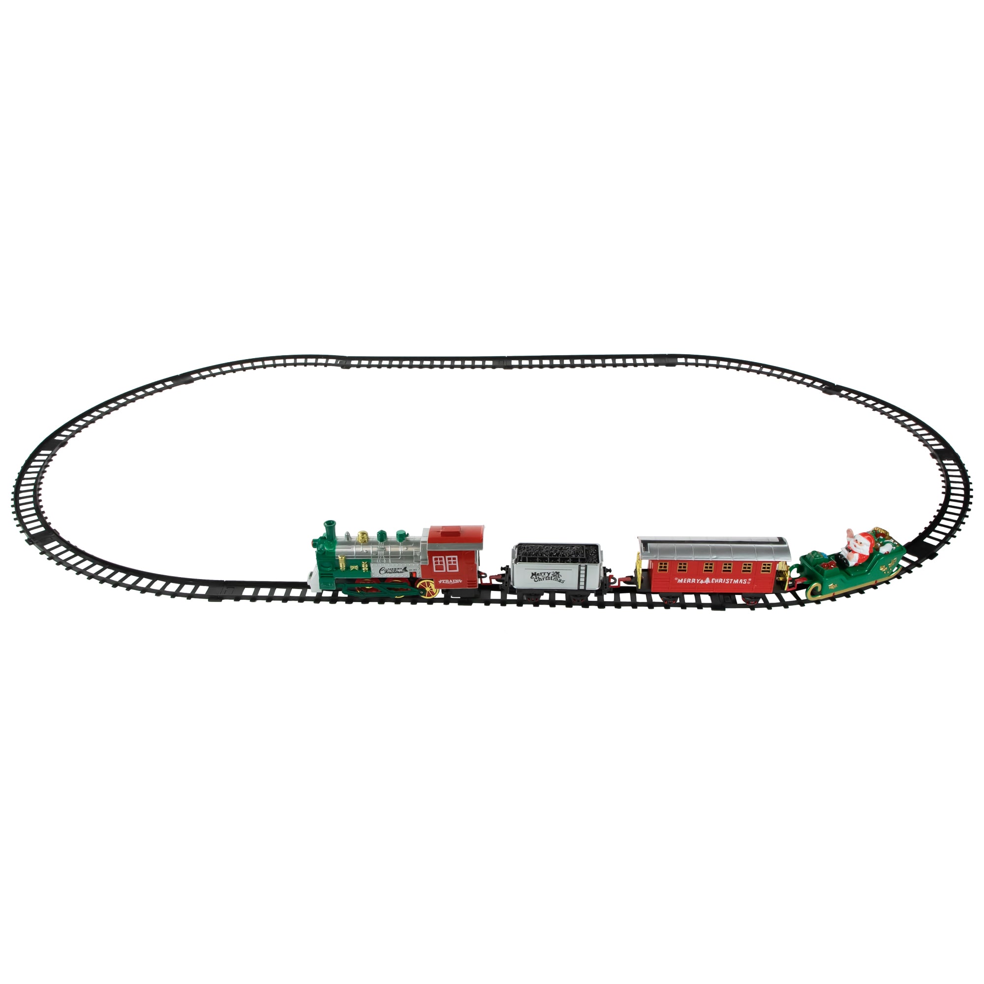 Northlight 4-in Lighted Animatronic Decoration Train Battery-operated ...