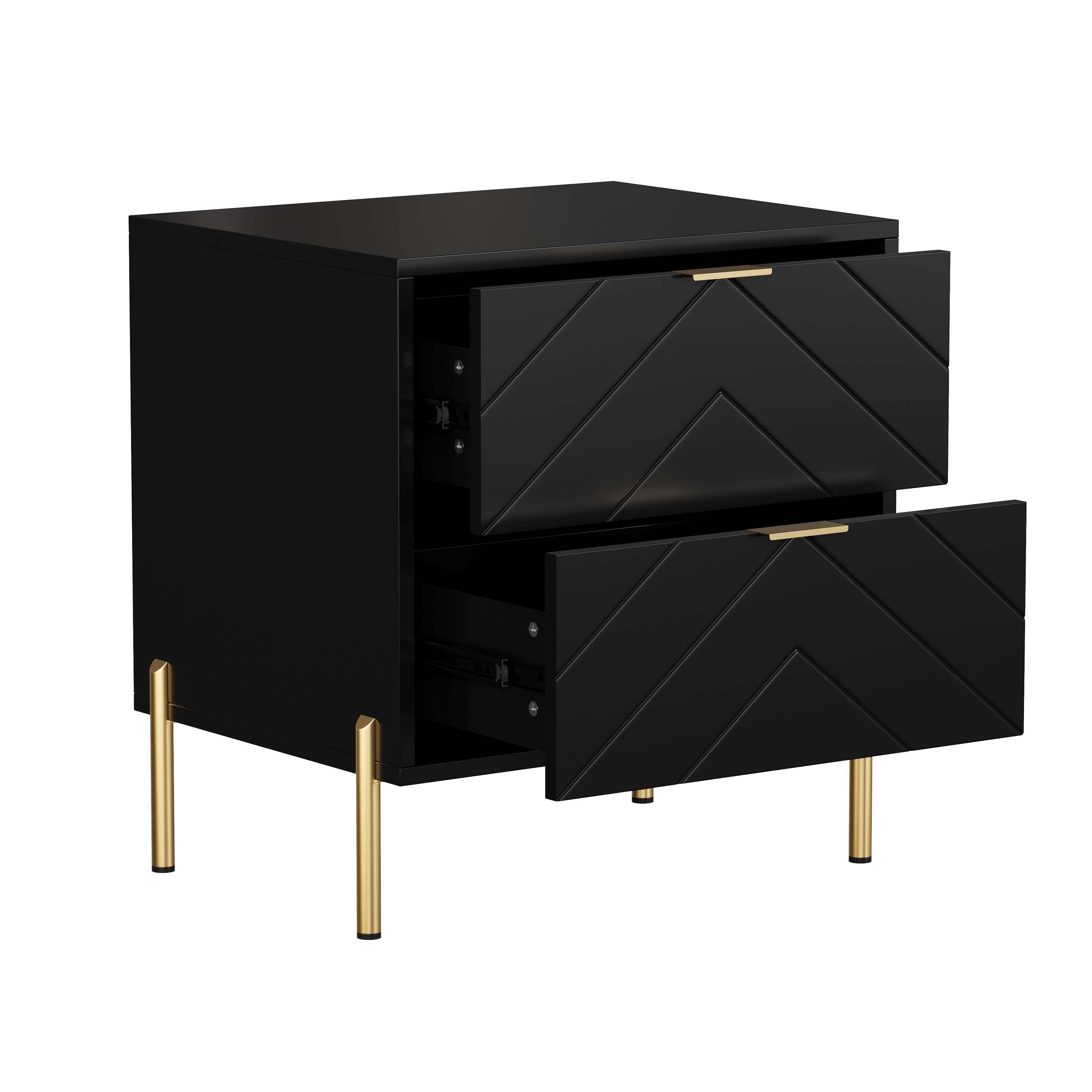 Clihome CL-CJ2C-BK nightstands - View #4