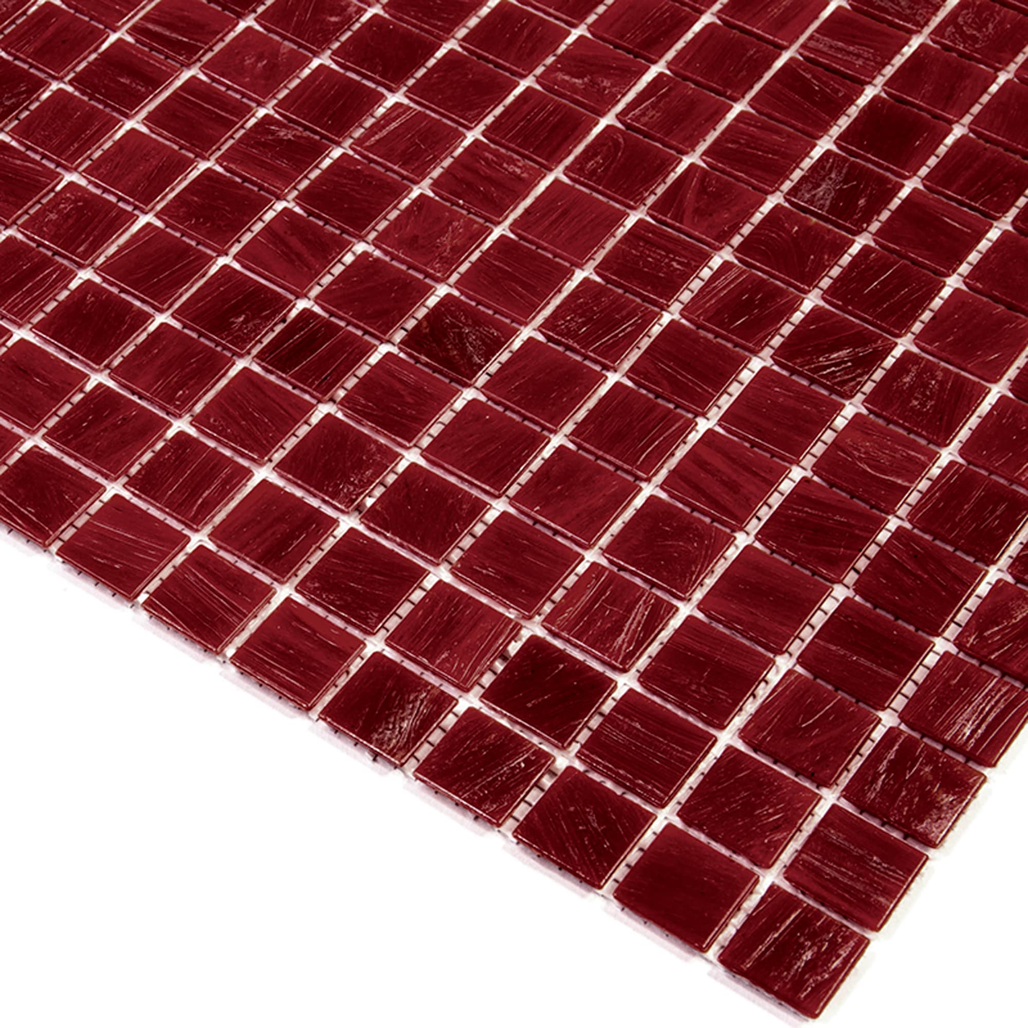 Apollo Tile Celestial Scarlet Red 12-in x 12-in Glossy Glass Uniform Squares Floor and Wall Tile (20-sq. ft/ Carton)