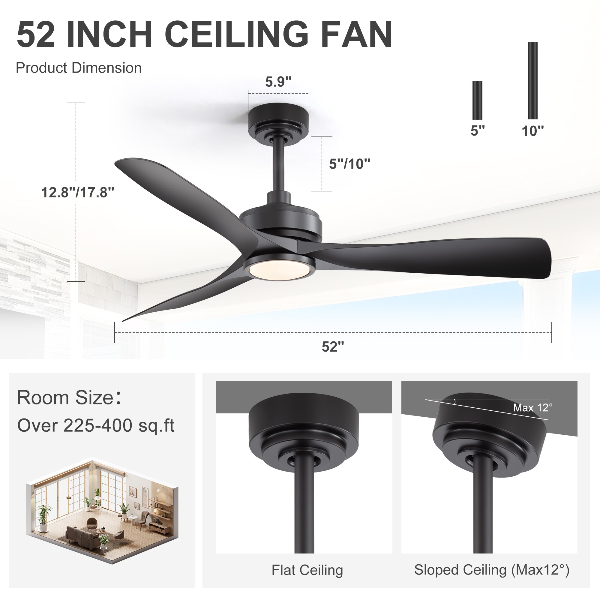 Breezary 29013-BK Ceiling-Fans - View #13