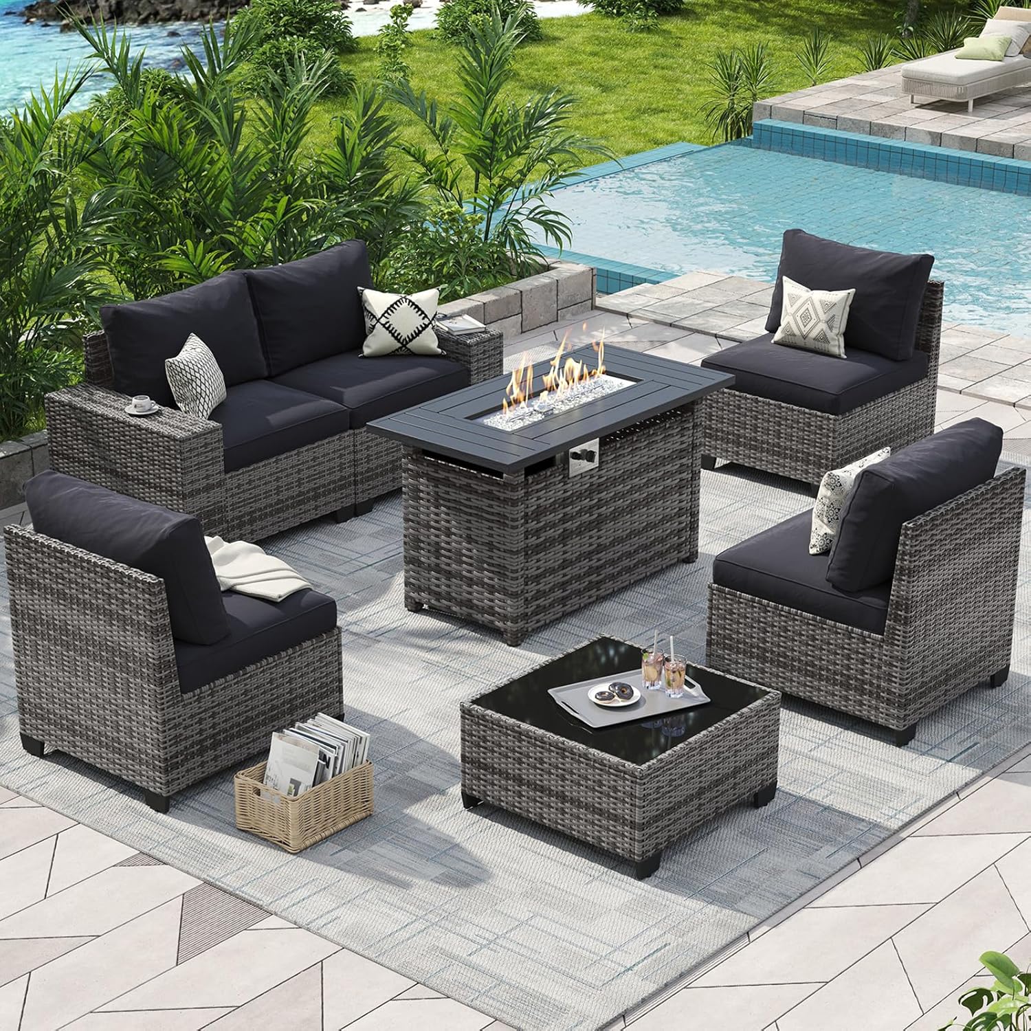 AOXUN PA-039GR10 Patio-Conversation-Sets - View #6
