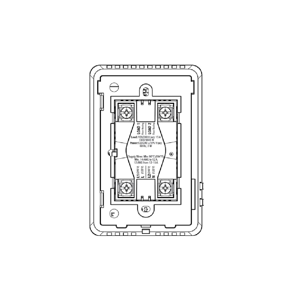 SunTouch Radiant SunStat Relay R4 Non-programmable Thermostat 81020608 ...