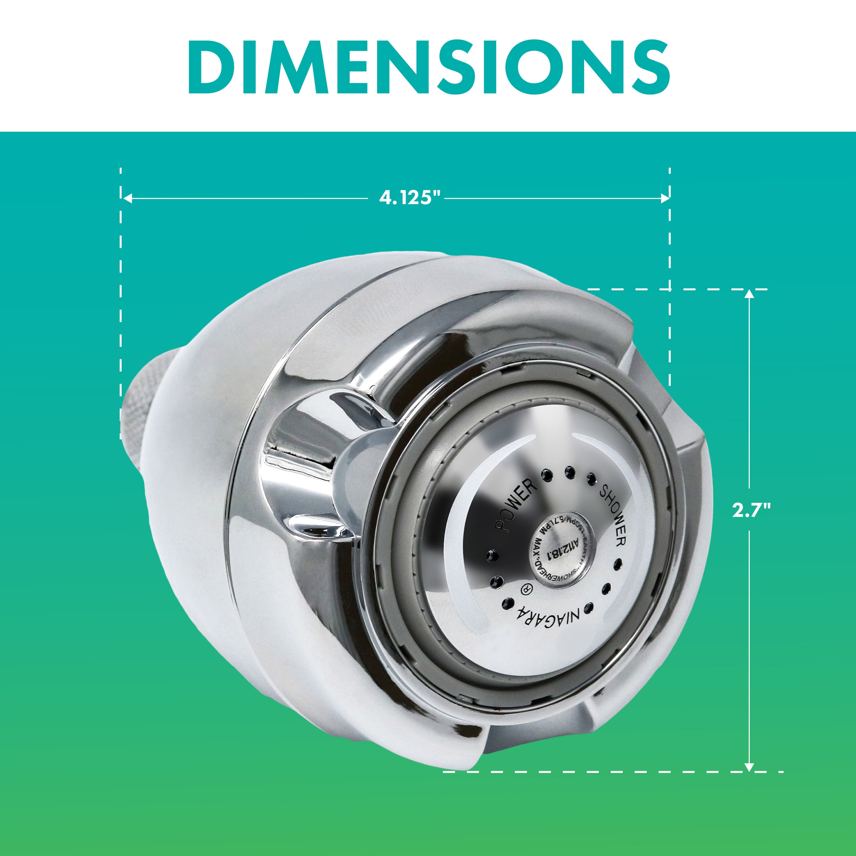 Niagara Conservation N2915CH Fixed-Showerhead - View #5