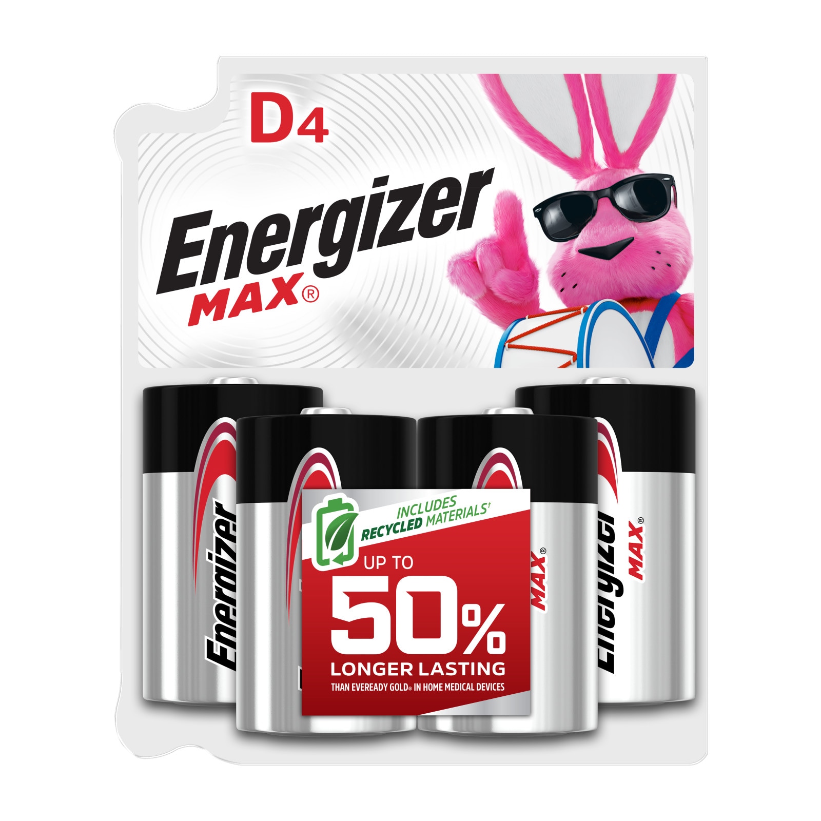 Energizer Max Alkaline D Batteries 4 Pack E95bp 4 At 8664