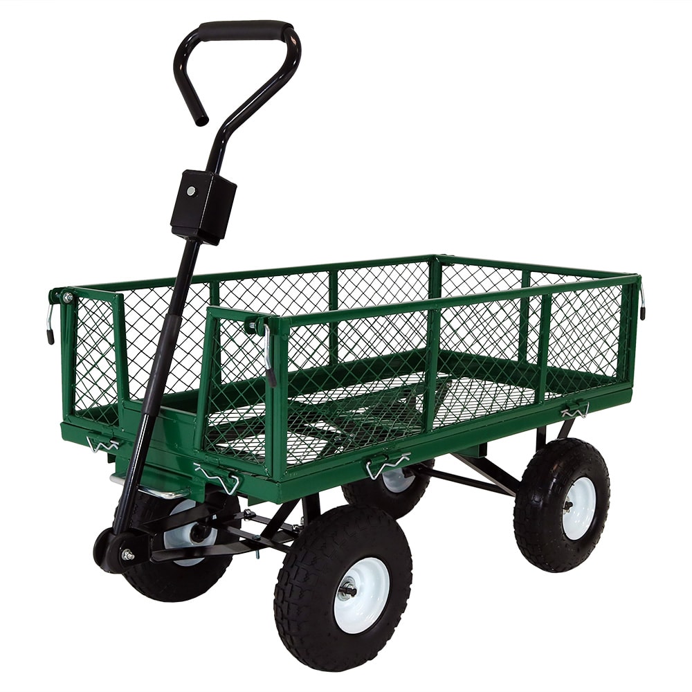 Wheelbarrow Utility Garden Cart Landscaping Lawn Care Farm Tool Wagon Yard Deck 