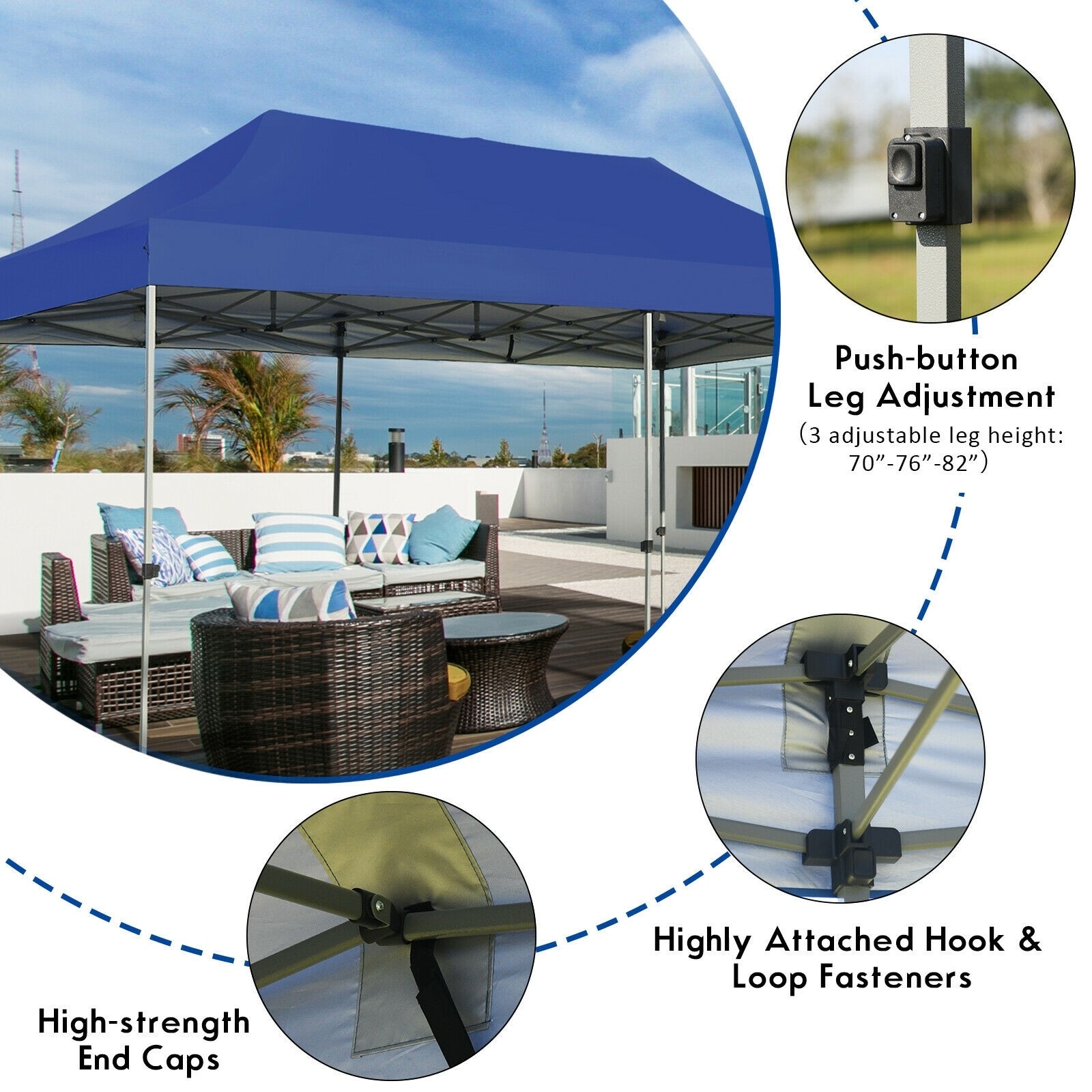 Clihome CWCH-OP70659BL Canopies-Sl - View #5