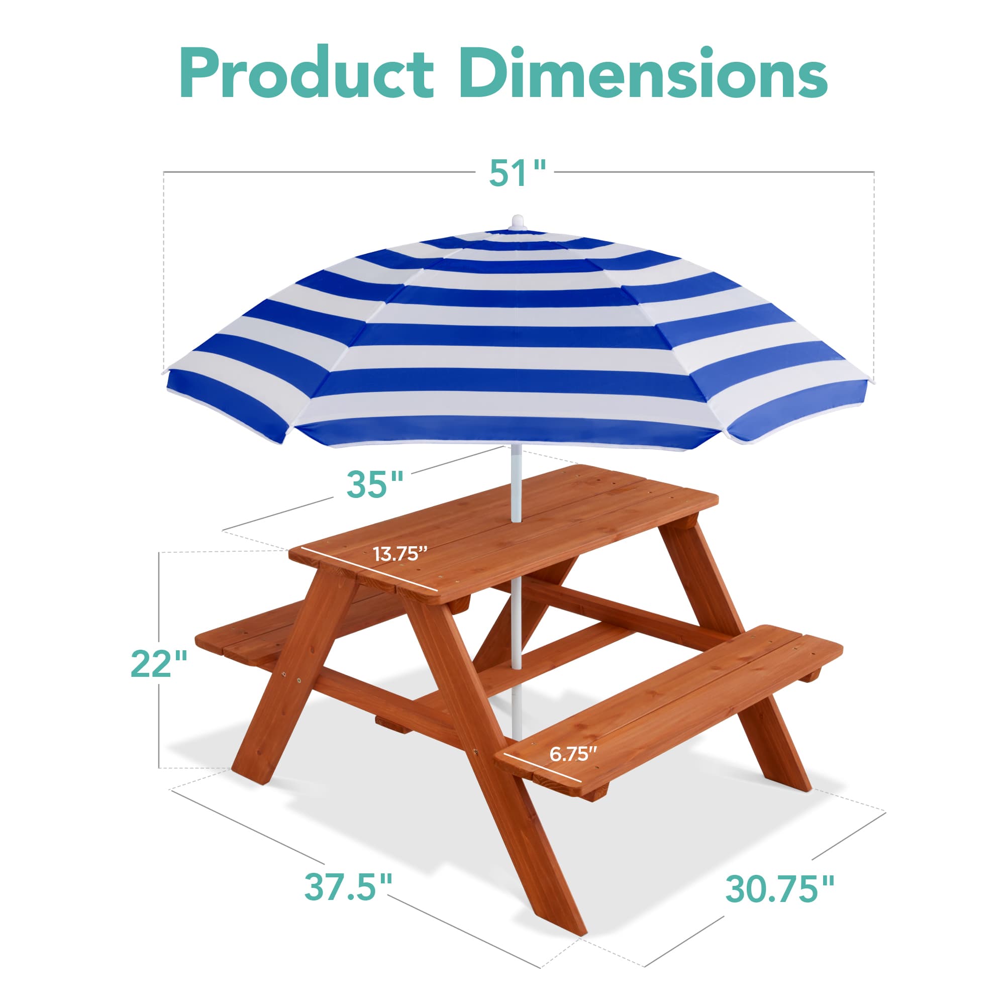 Best Choice Products SKY6738 Picnic-Tables - View #7