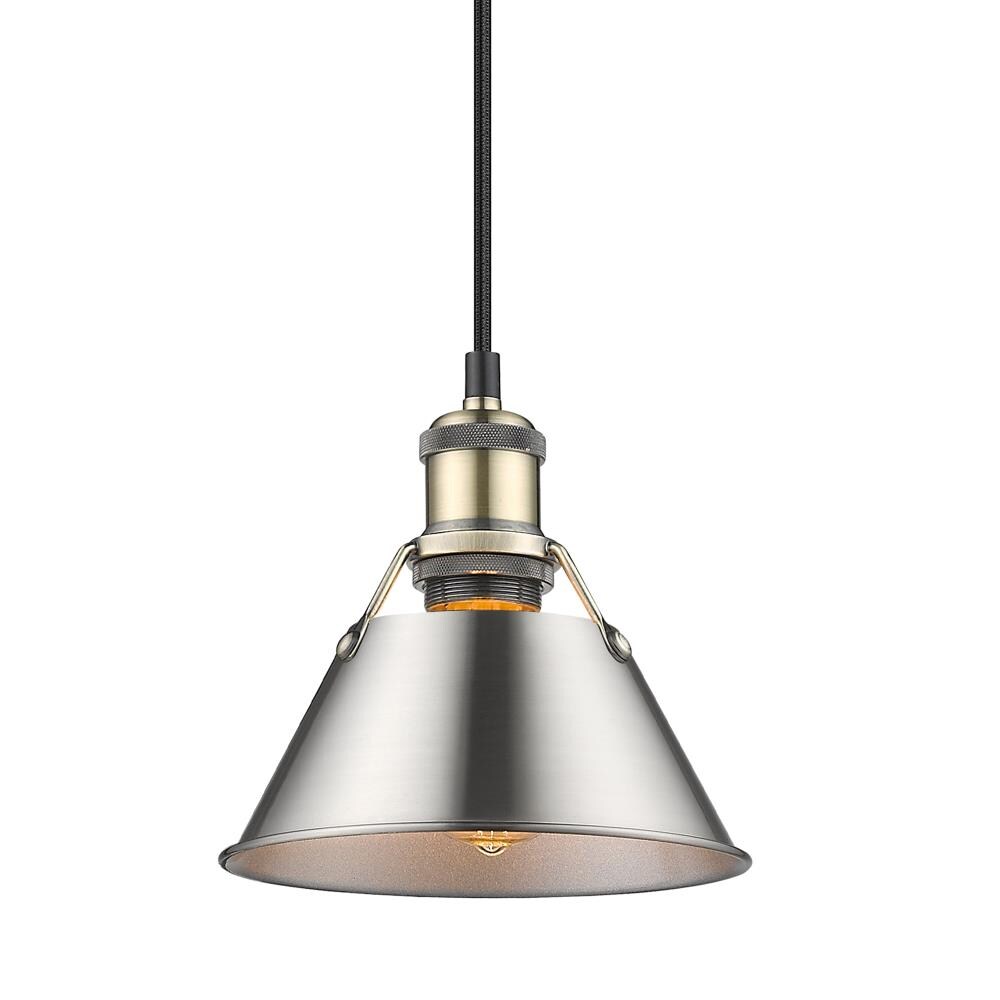 Golden Lighting 3306-S AB-PW Pendant-Lights - View #2