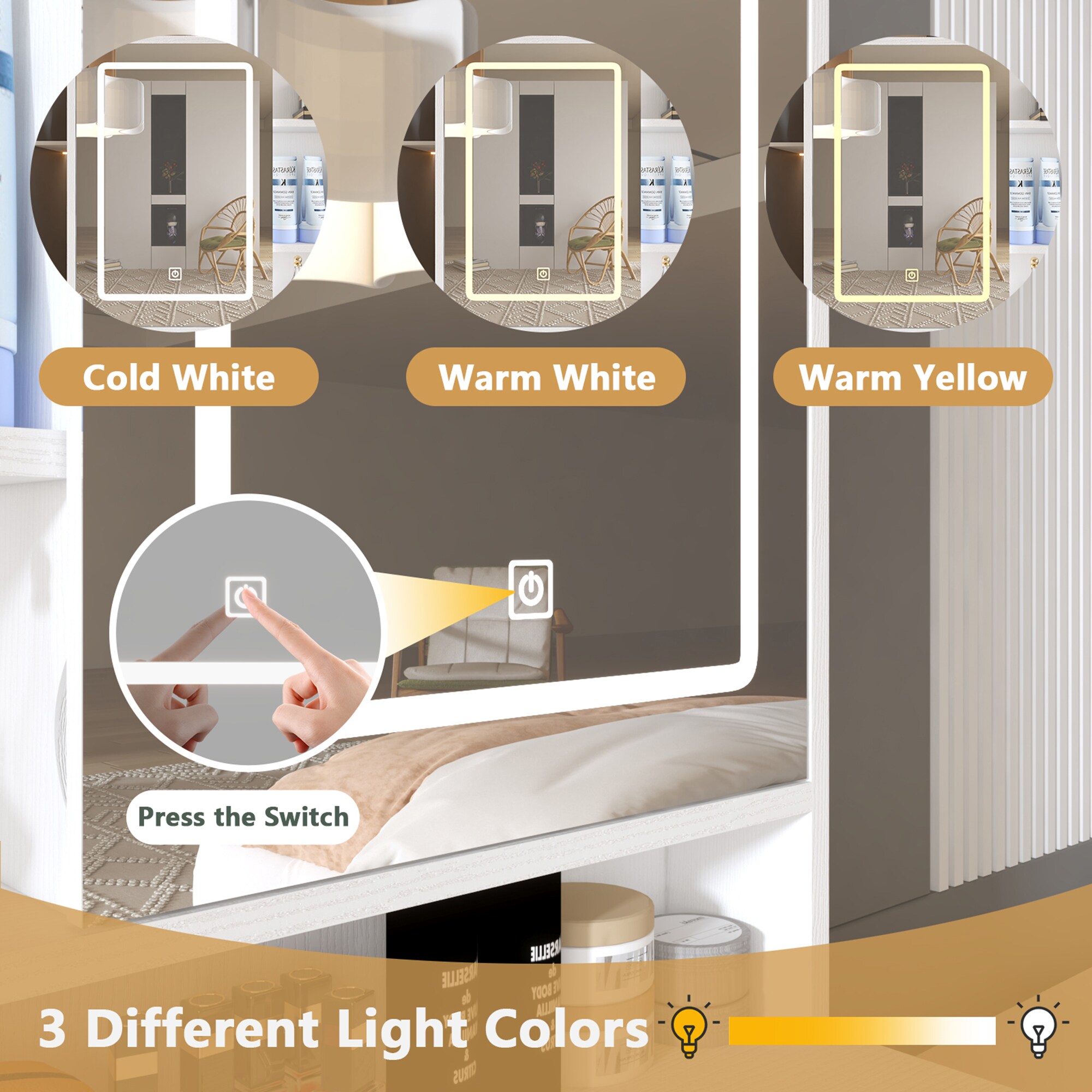 Bybafun YC2500006 Bedroom-Vanities - View #4