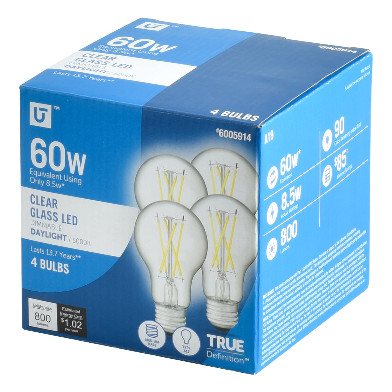 Utilitech 5A19DG8.5WCL50K4P Led-Lights - View #5