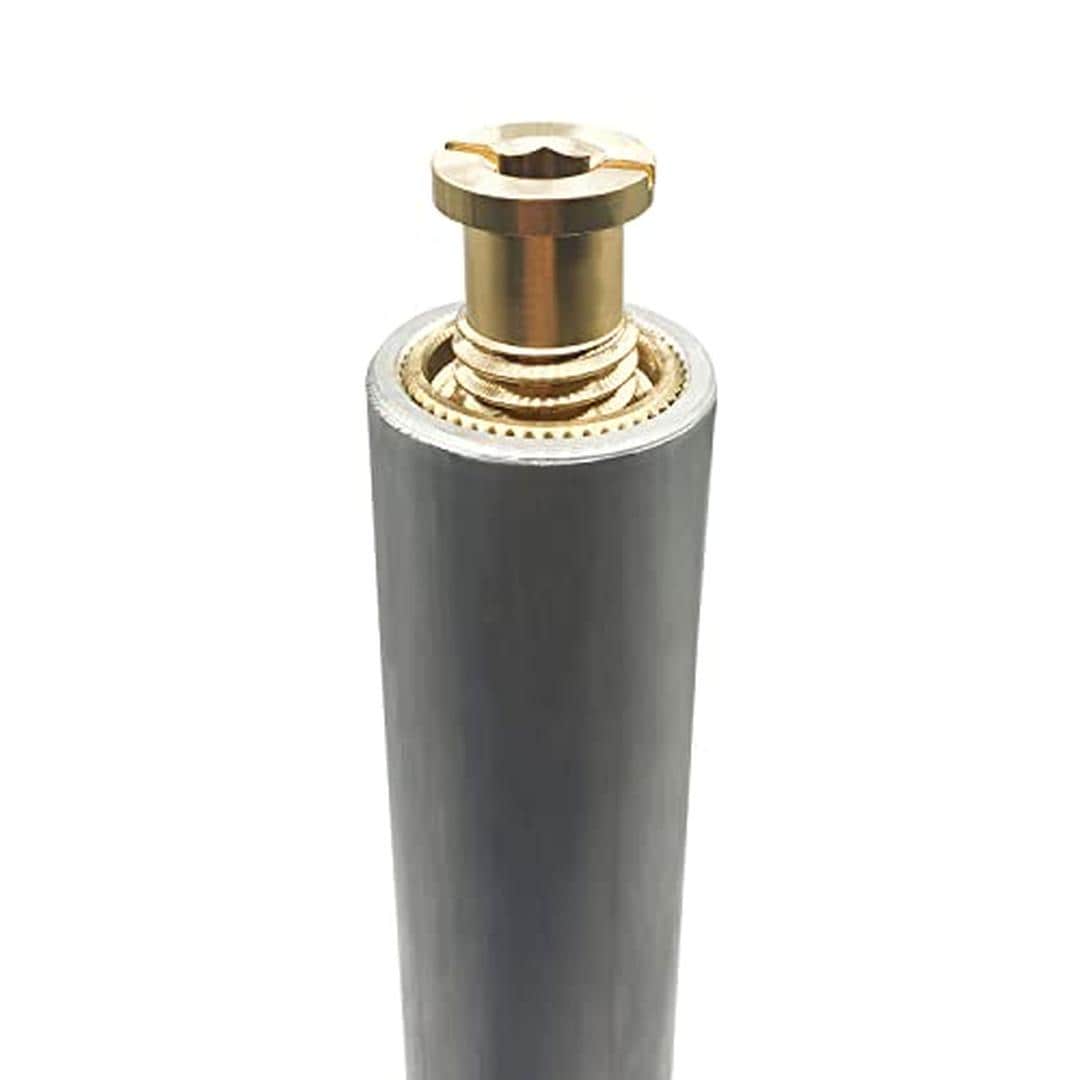 Poolzilla TUBEANCHOR-10-1PK 1 PC Extra Long 10 In. Aluminum Tube with Brass Anchor included for Pool Safety Cover Installation Applicable for Loose Ground or Pavers