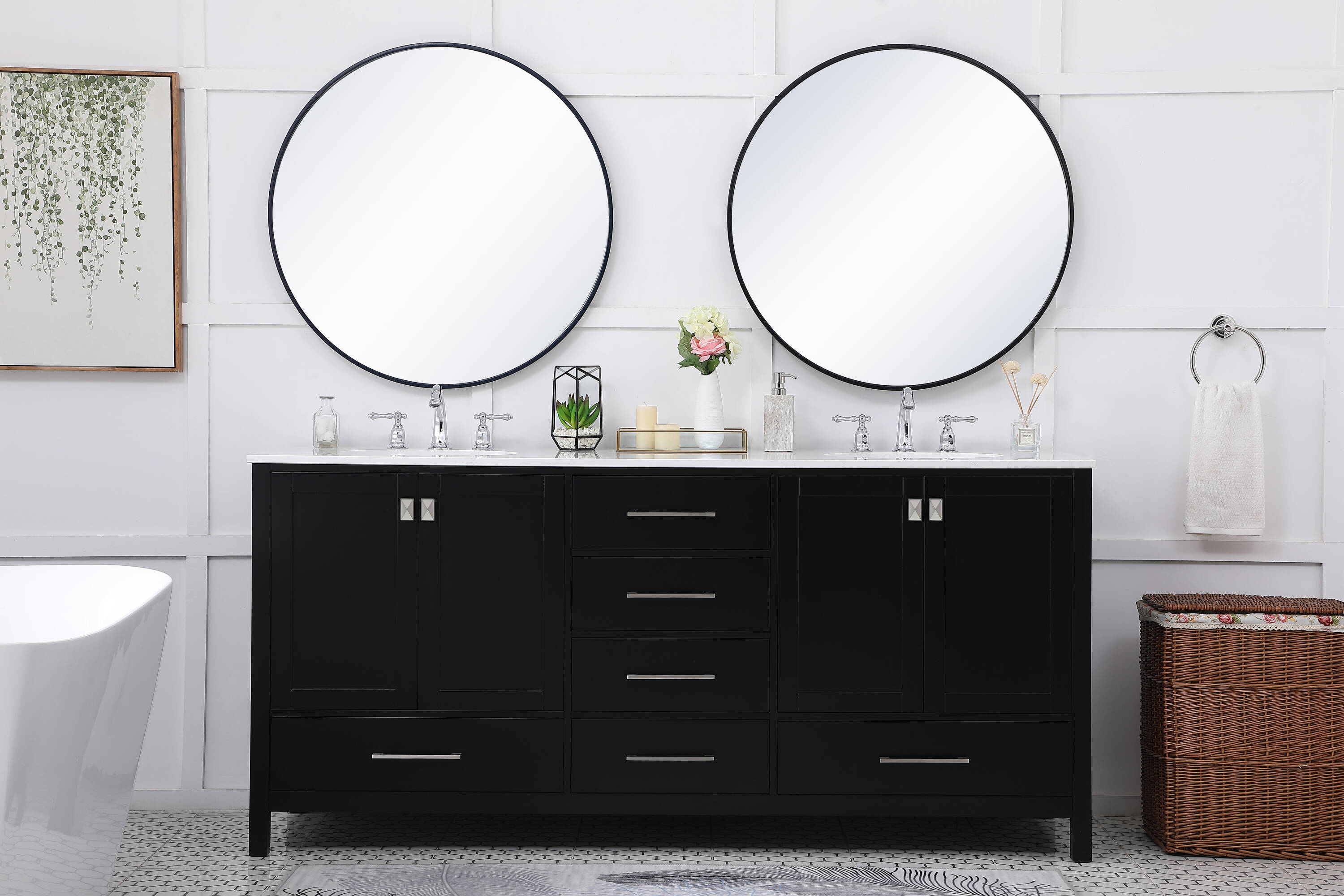 Elegant Decor HF56616DBK Bath-Vanity-Combo - View #6