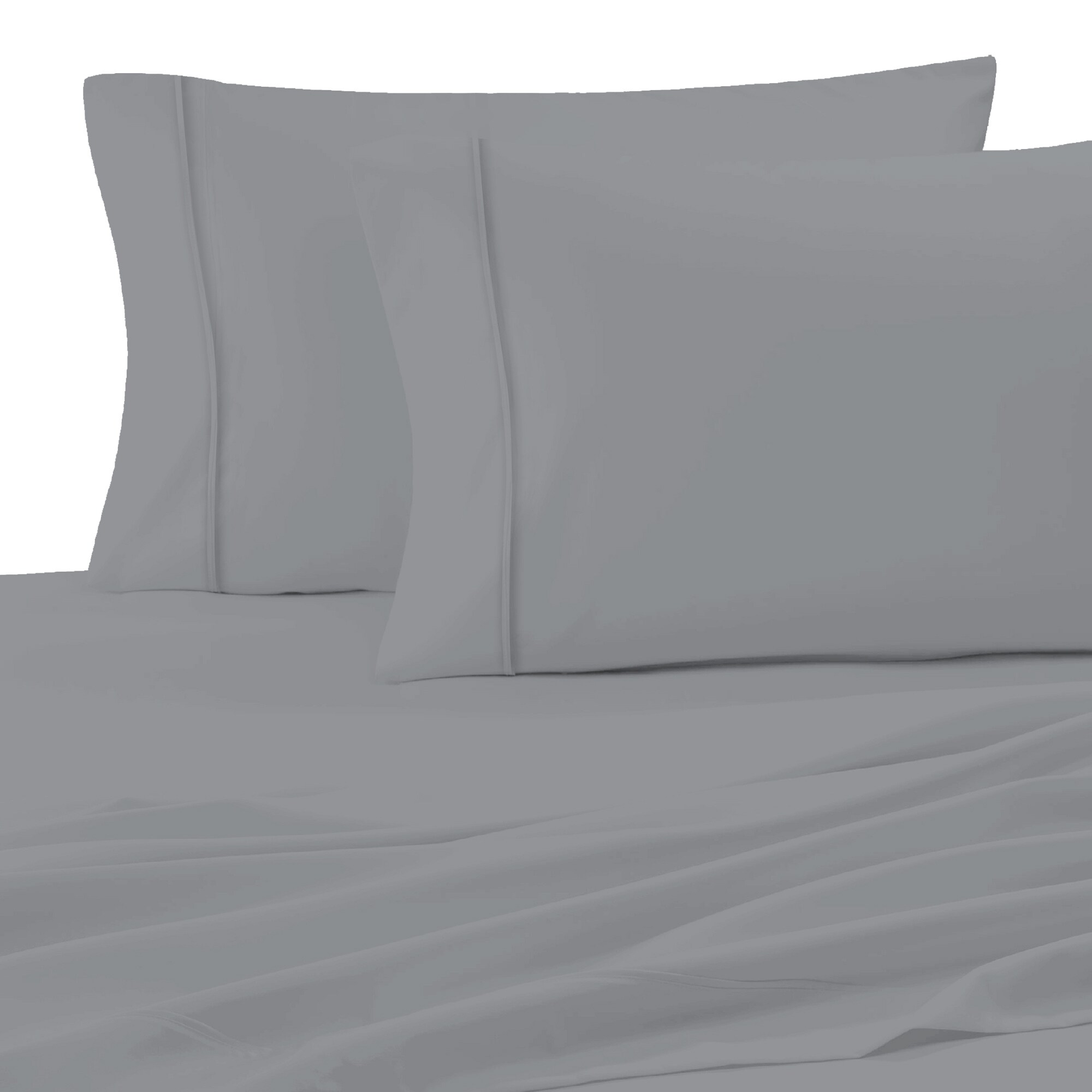 Aireolux 1000TC Soft Silver Standard Cotton Pillow Case in the Pillow