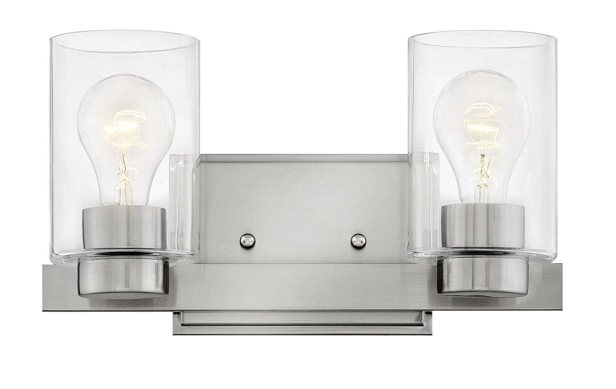 Hinkley 5052BN-CL Miley 13-in 2 -Light Brushed Nickel Transitional Vanity light