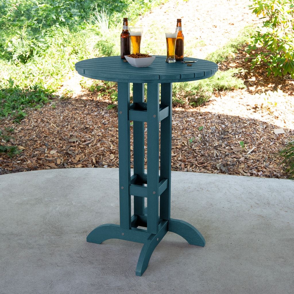 highwood AD-BRT30-NBE Lehigh Round Outdoor Bistro Table 26.6 W x 30 L