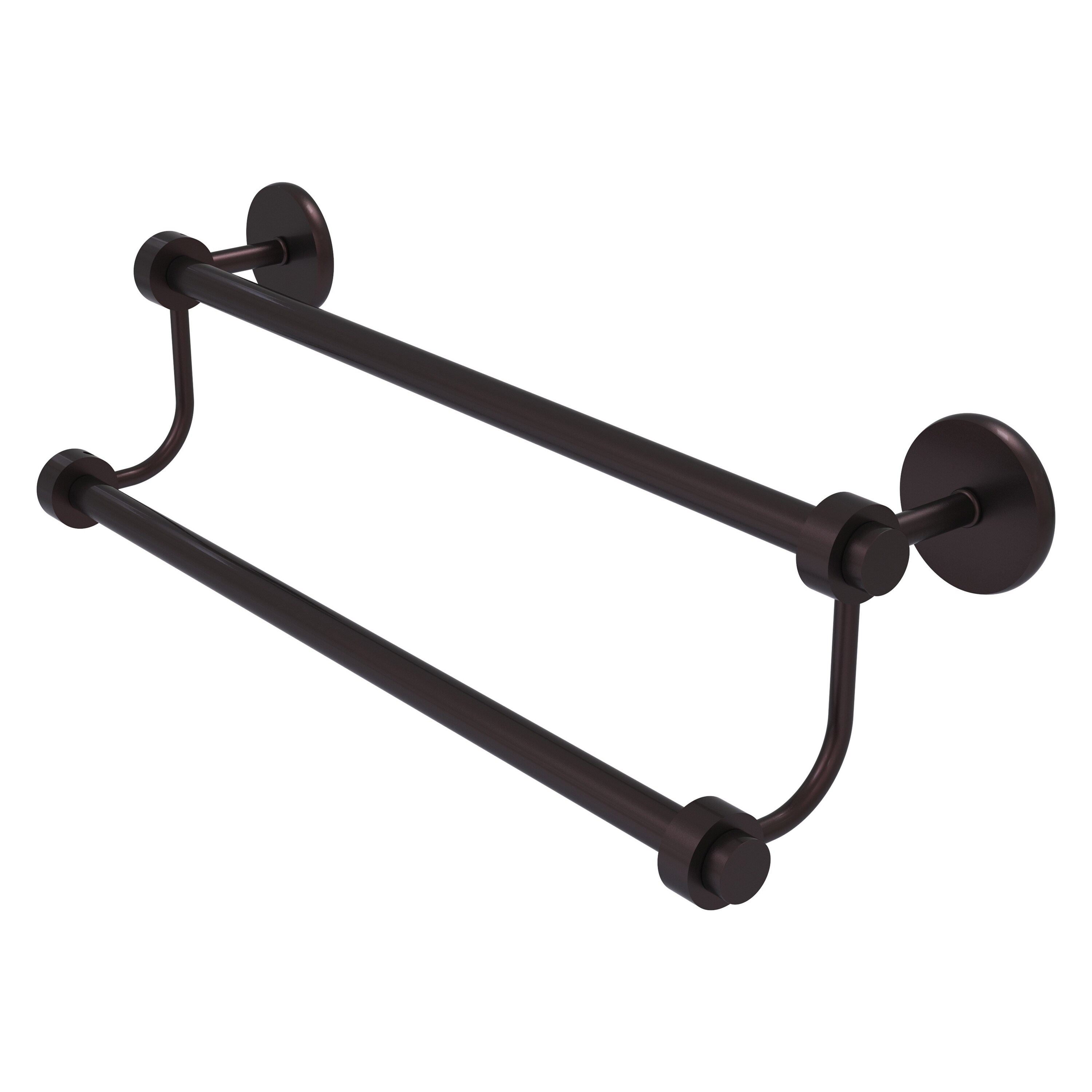 Allied Brass 7272/30-ABZ Satellite Orbit Two 30-in double Antique Bronze Wall mount Double Towel Bar