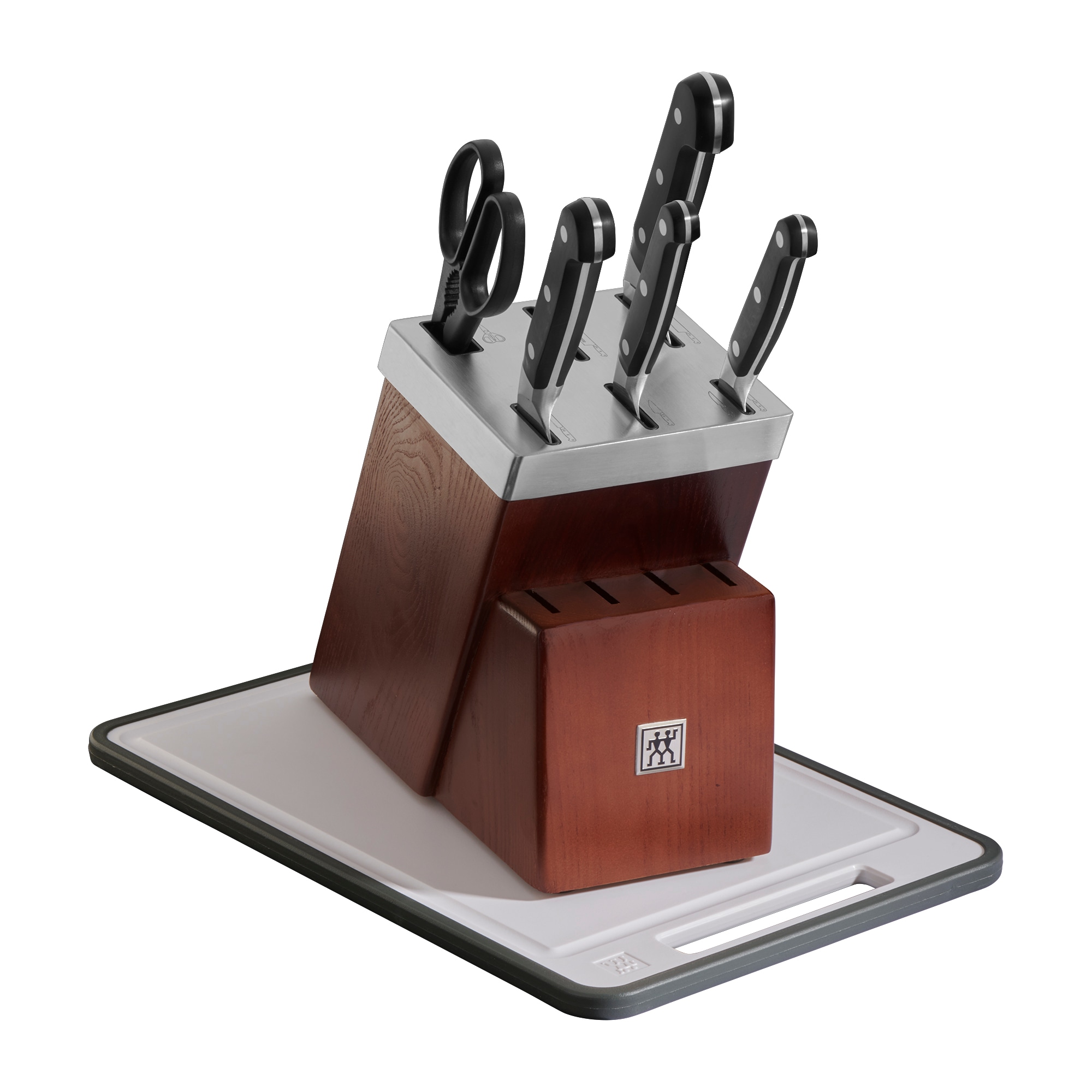 Zwilling ZWILLING Pro 7-pc Self-Sharpening Knife Block Set - Dishwasher Safe  - Curved Bolster - High-Carbon Stainless Steel - Made in Germany in the  Cutlery department at