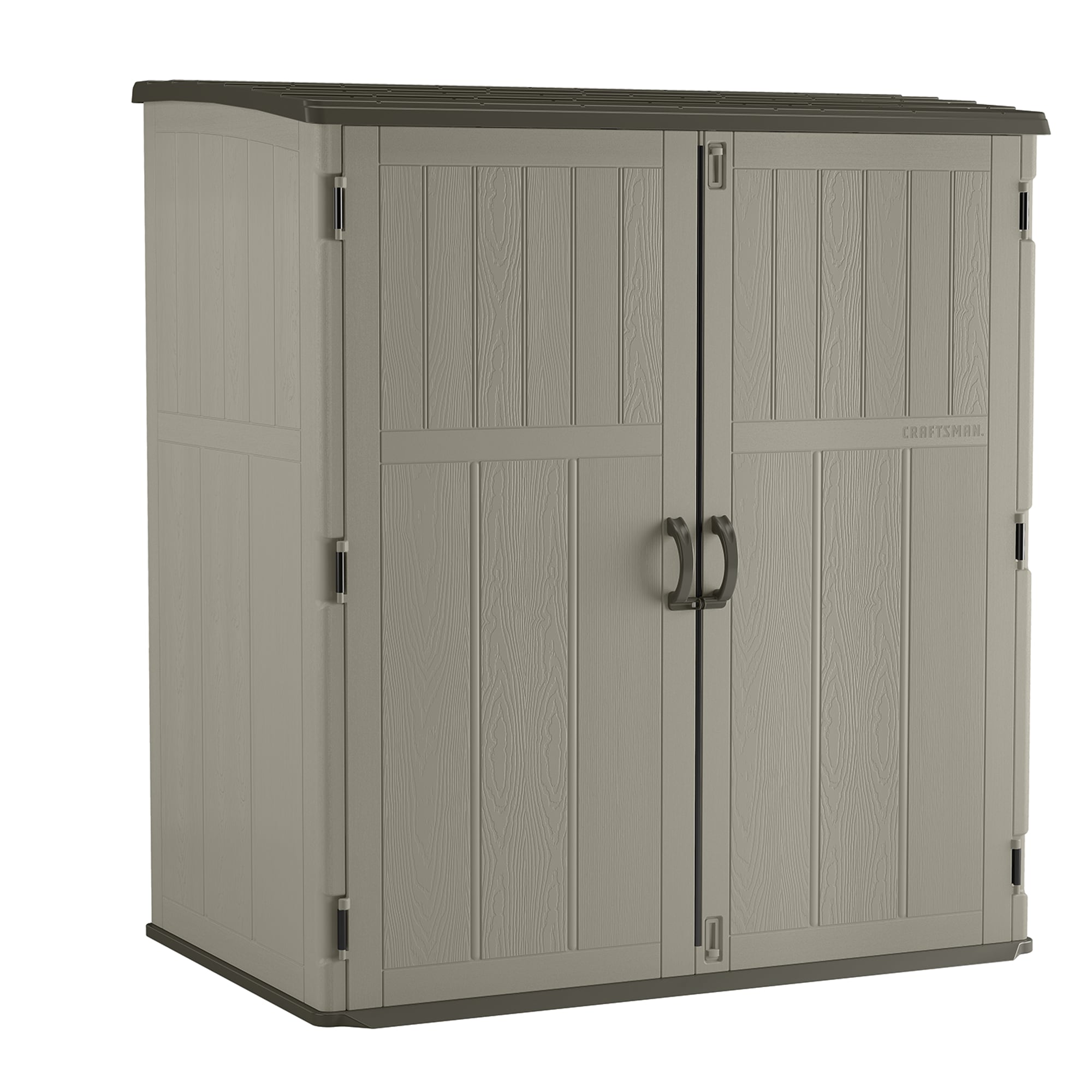 6 ft Outdoor Storage Utility Shed Patio Garden Vertical Tool Cabinet Resin  Box