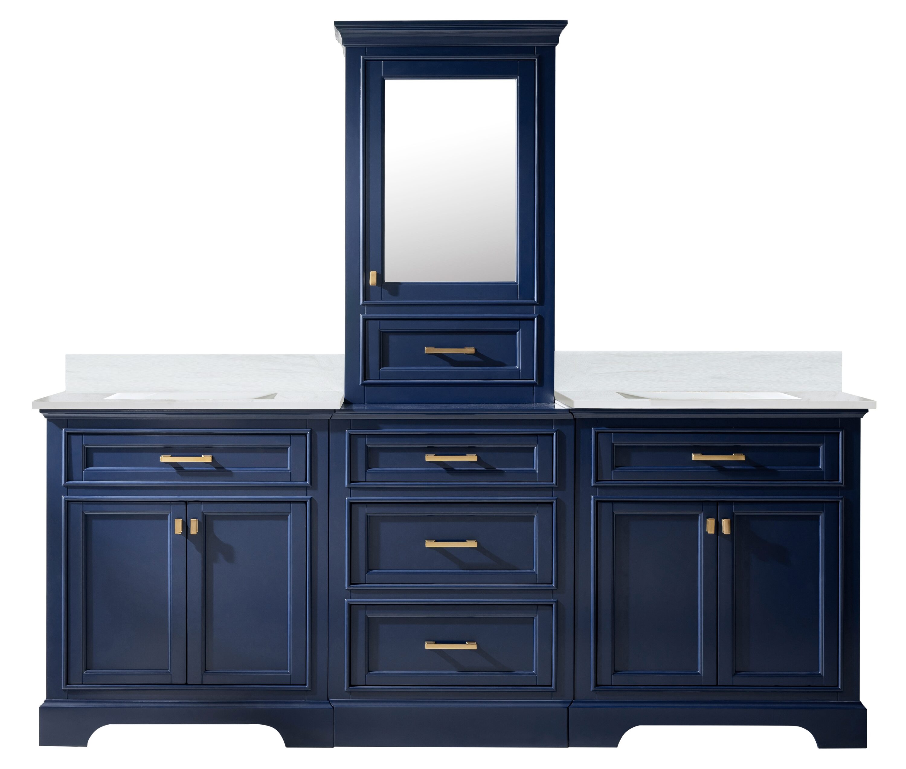 Design Element ML-96MC-BLU Bath-Vanity-Combo - View #12