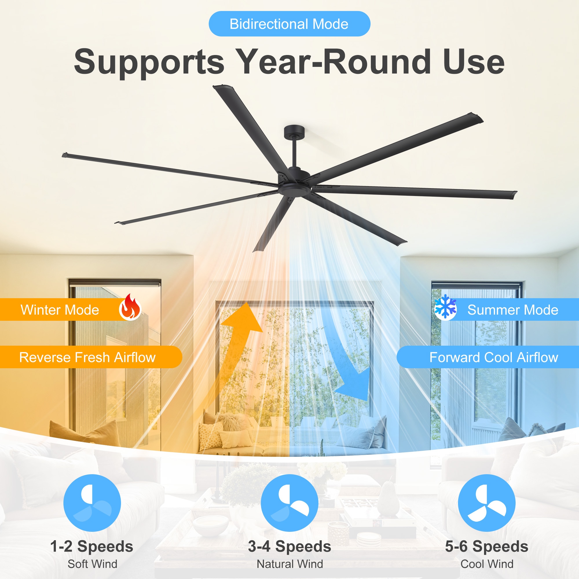 Airsurfer AS-29090-BK Ceiling-Fans - View #4