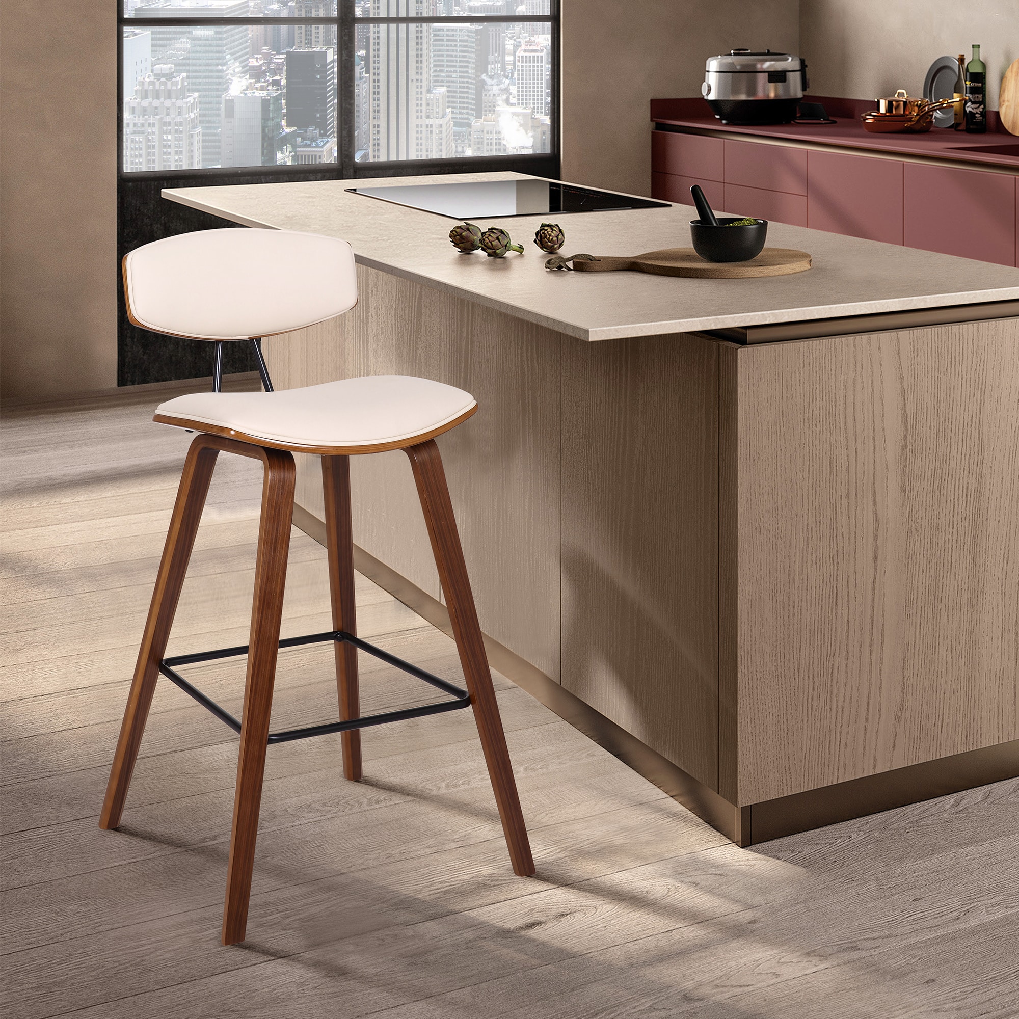 Armen Living LCFOBAWACR30 stools - View #5