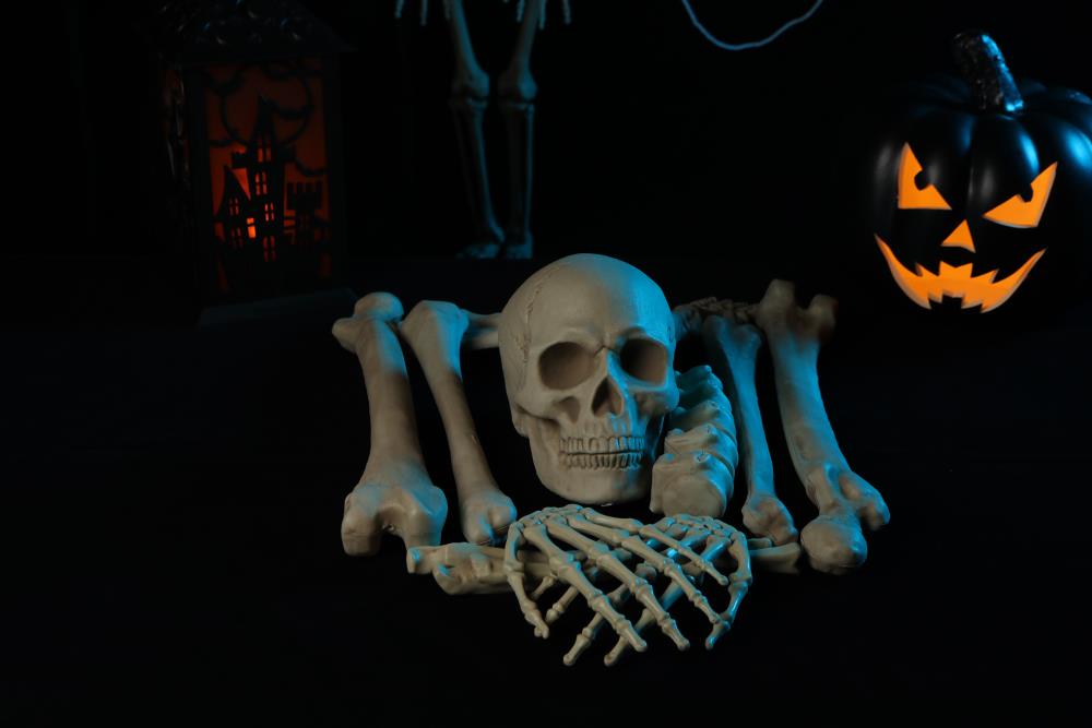 Seasons 17-1/2 in. Bags of Bones Halloween Decor 