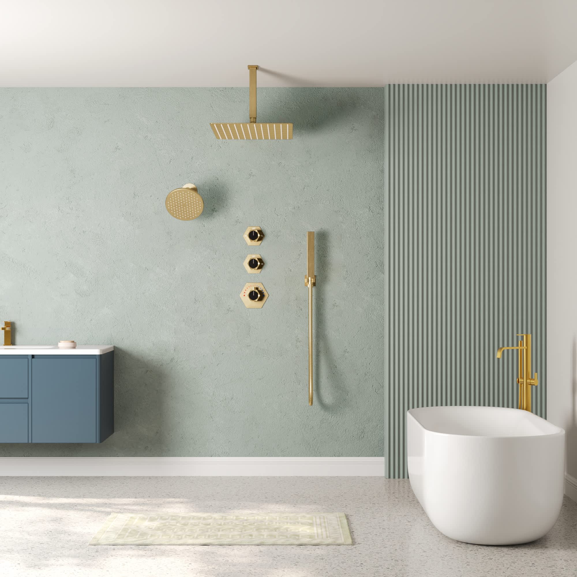 EVERSTEIN SFS-1041-GD12 Tub-Shower-Faucets - View #11