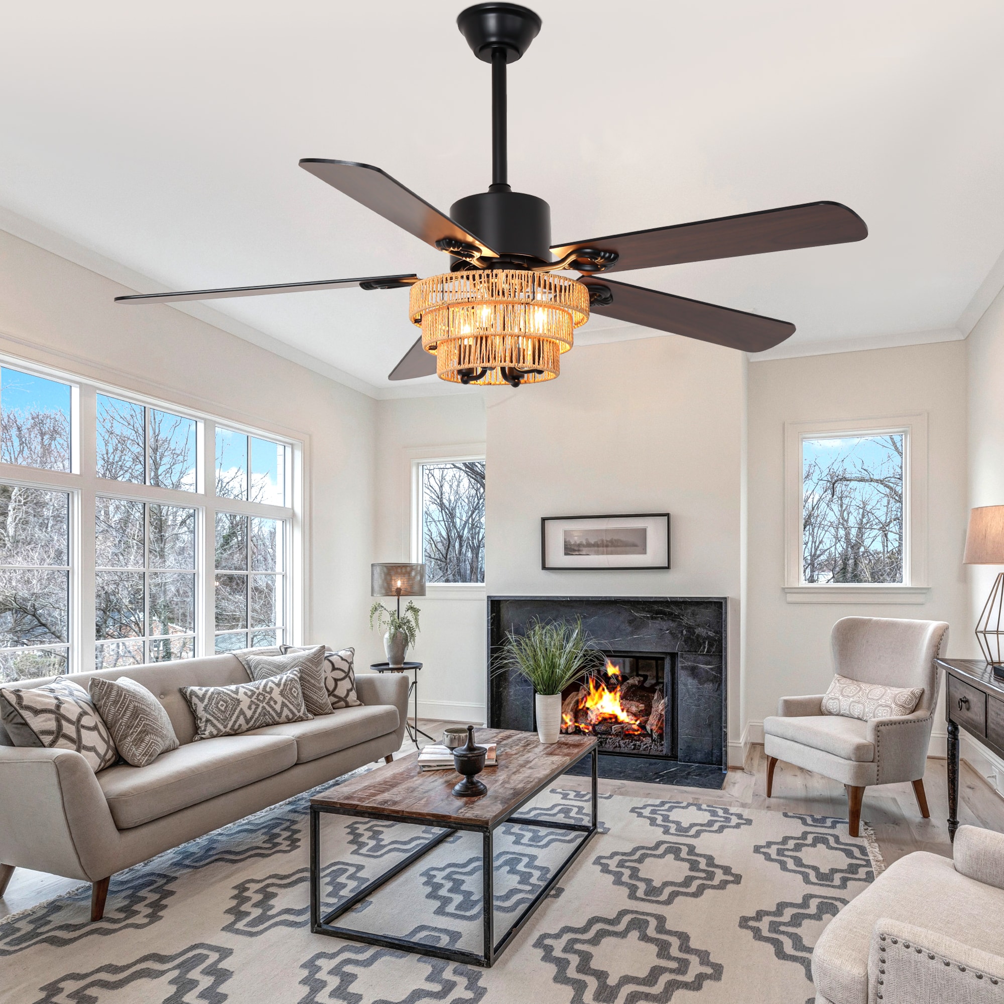 Oaks Decor DC5221OKEL Ceiling-Fans - View #2