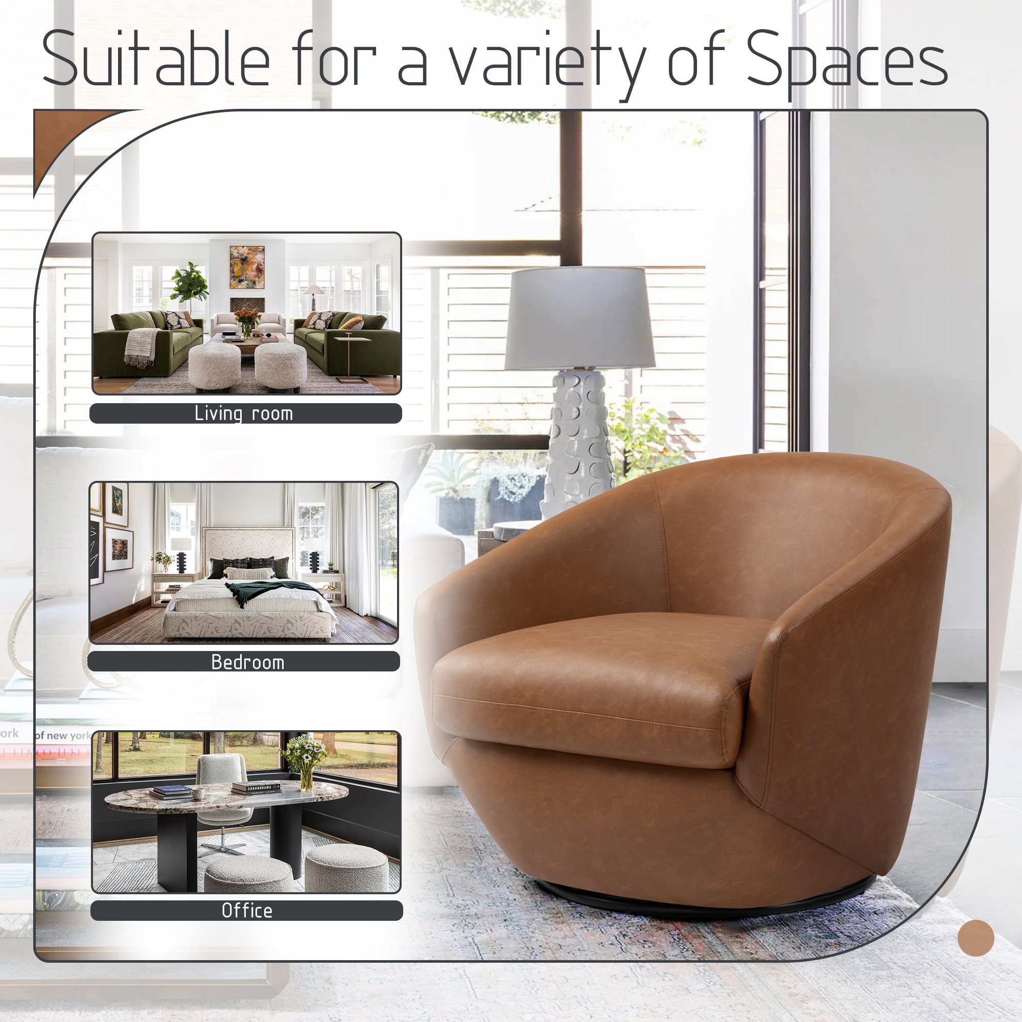 Dreamsidea LS-CH0043-P BROWN chairs - View #5