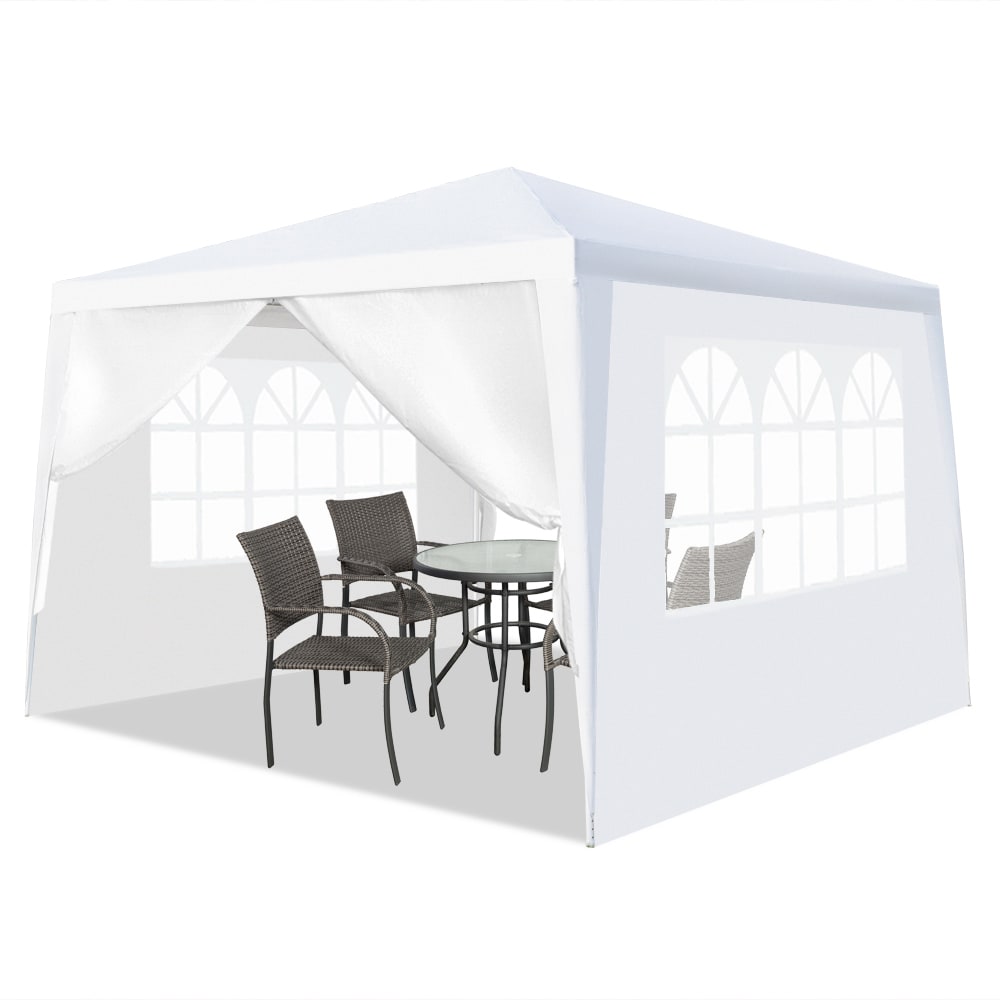 CROWN SHADES 13X13 Outdoor Pop Up Gazebo Patended Center Lock Quick Setup  Wheeled STO-N-Go Cover Bag Instant Canopy Tent with Mosquito Nettings  (13x13, Blue) 