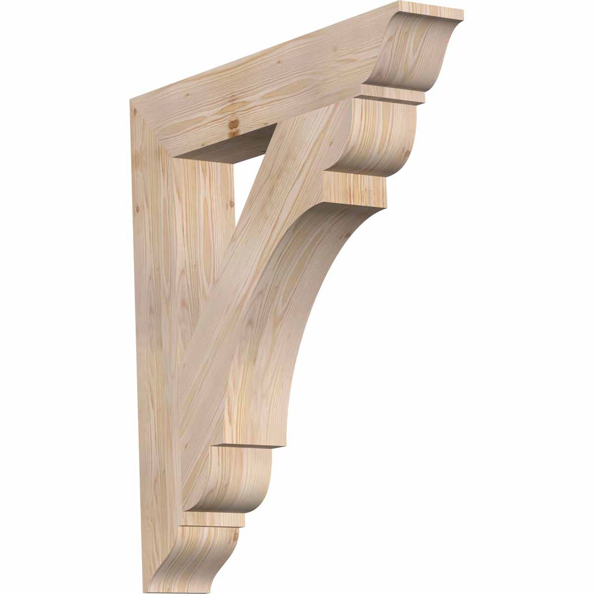 Ekena Millwork BKT06X28X40OLY01SDF Olympic traditional smooth 5-1/2-in x 28-in x 40-in Douglas fir Brown Wood Standard bracket