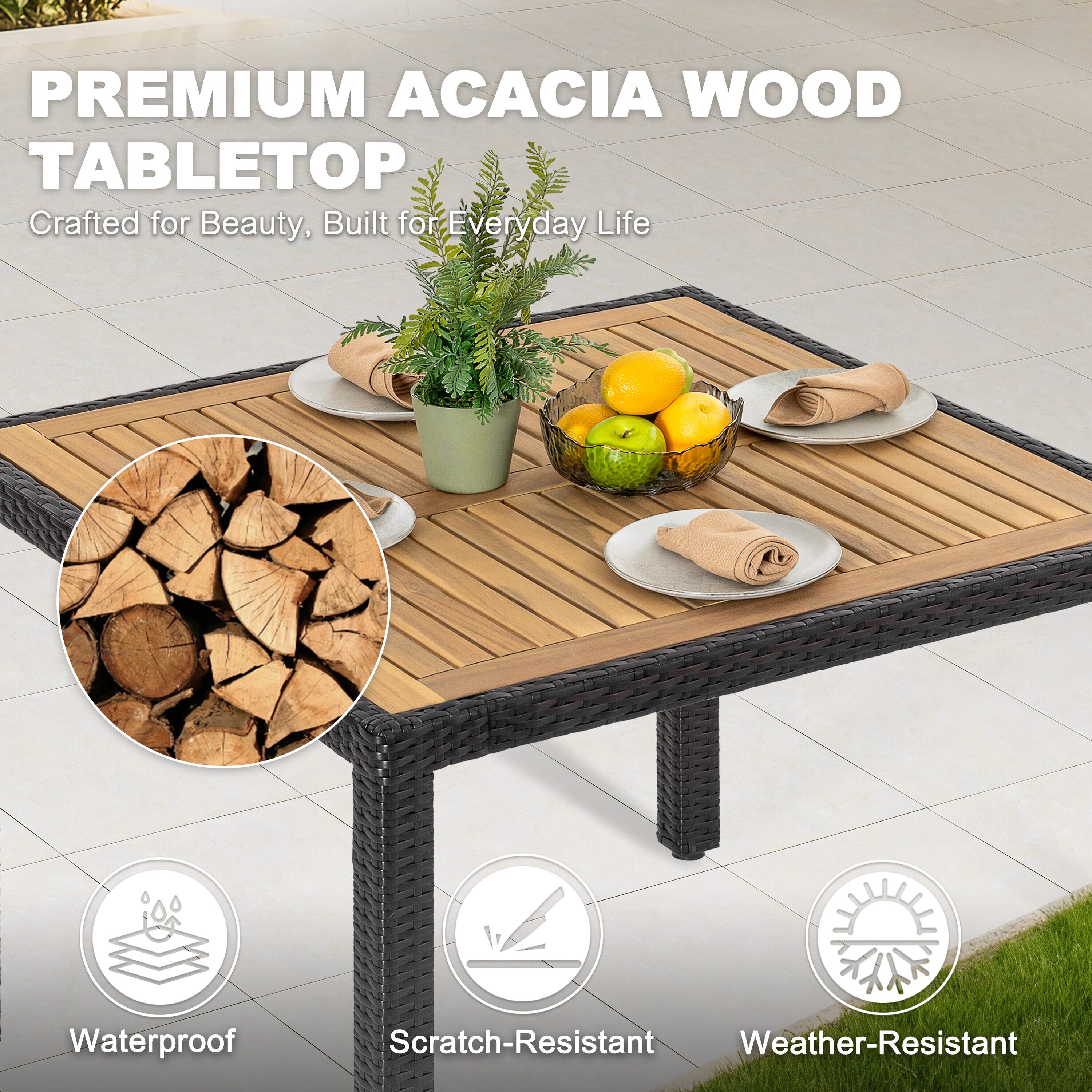 Nuu Garden SDBW001-501 Patio-Dining-Sets - View #4