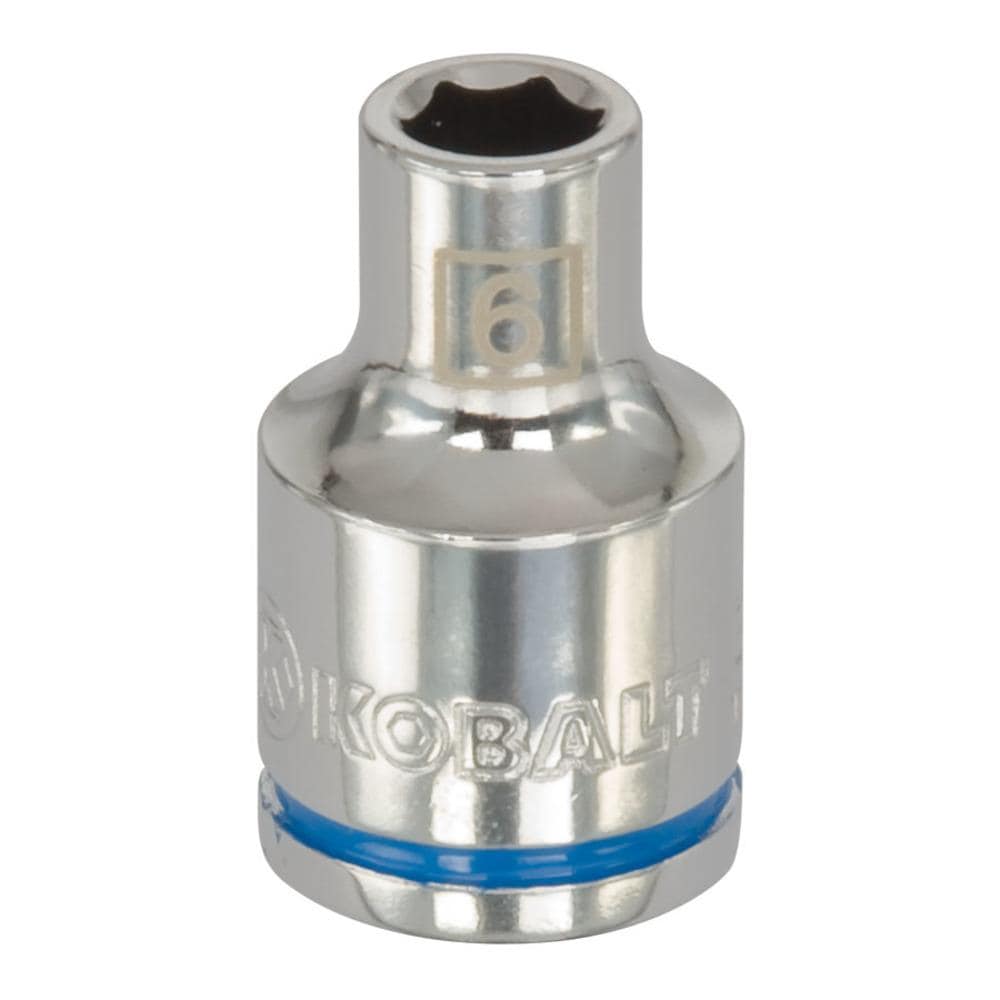 Kobalt 86497 3/8-in Drive Metric 6mm Shallow Socket