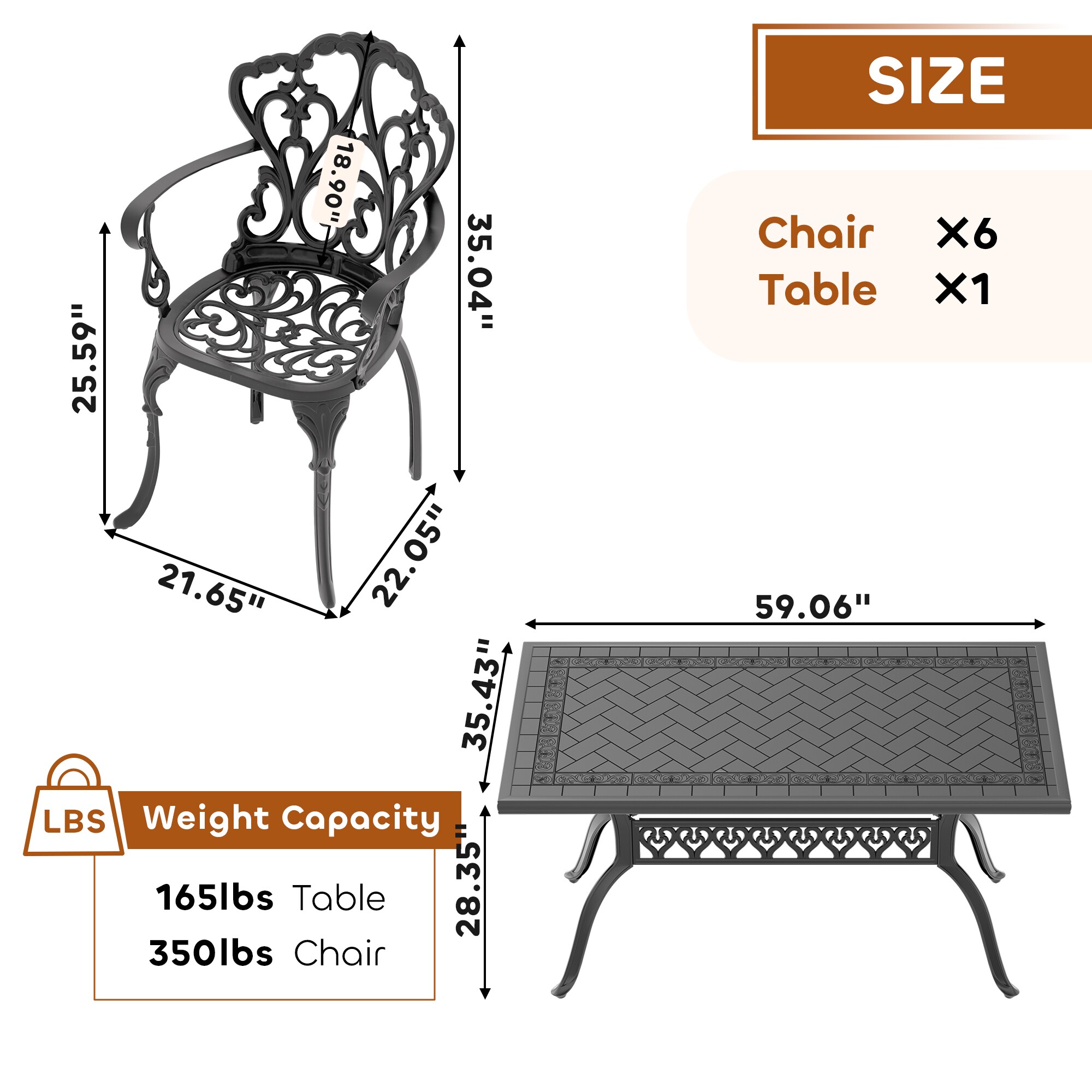 nicesure SLBK6047CZ6A1165RC Patio-Dining-Sets - View #8